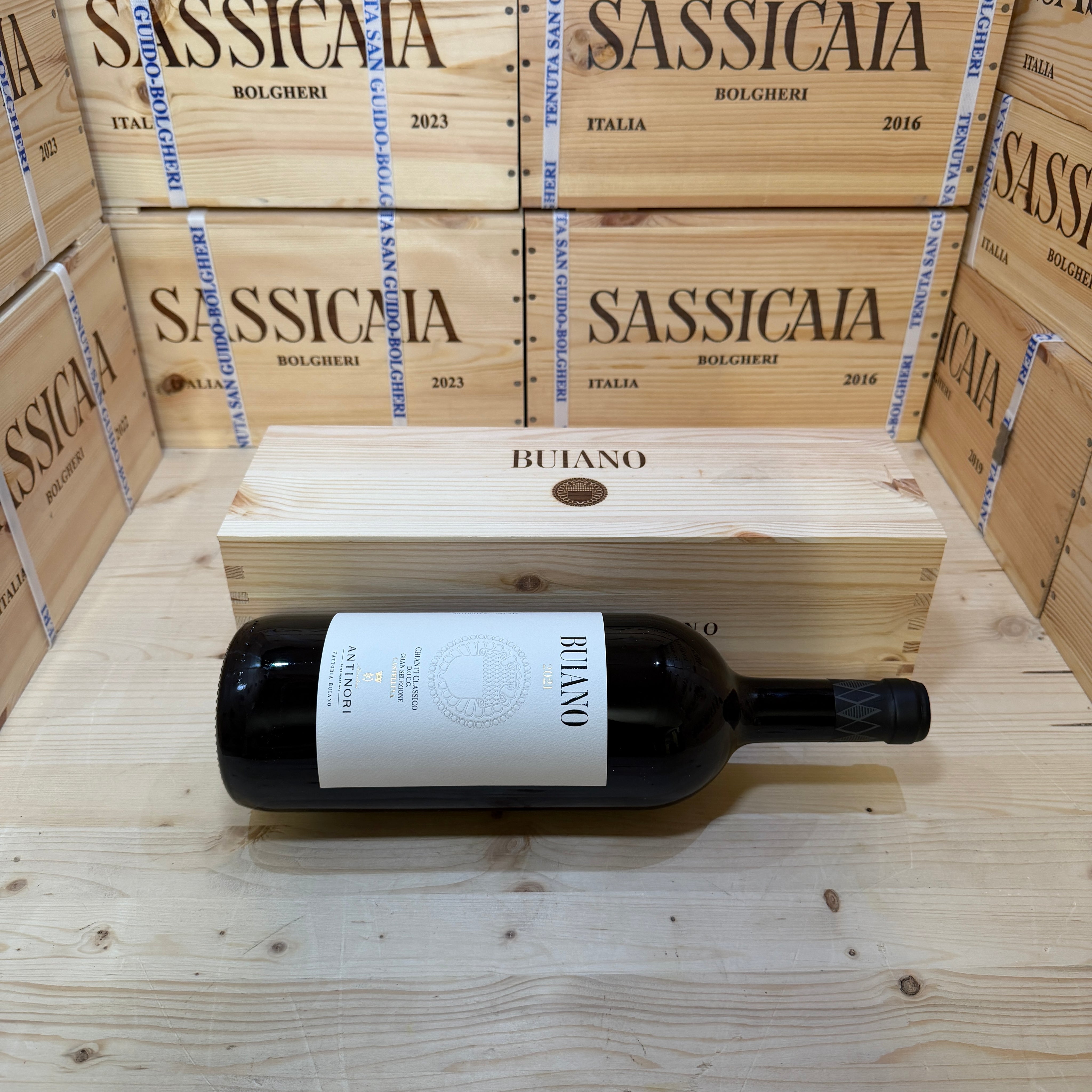 Buiano 2021 Magnum Chianti Classico Gran Selezione Castellina Marchesi Antinori - in Cassa Legno