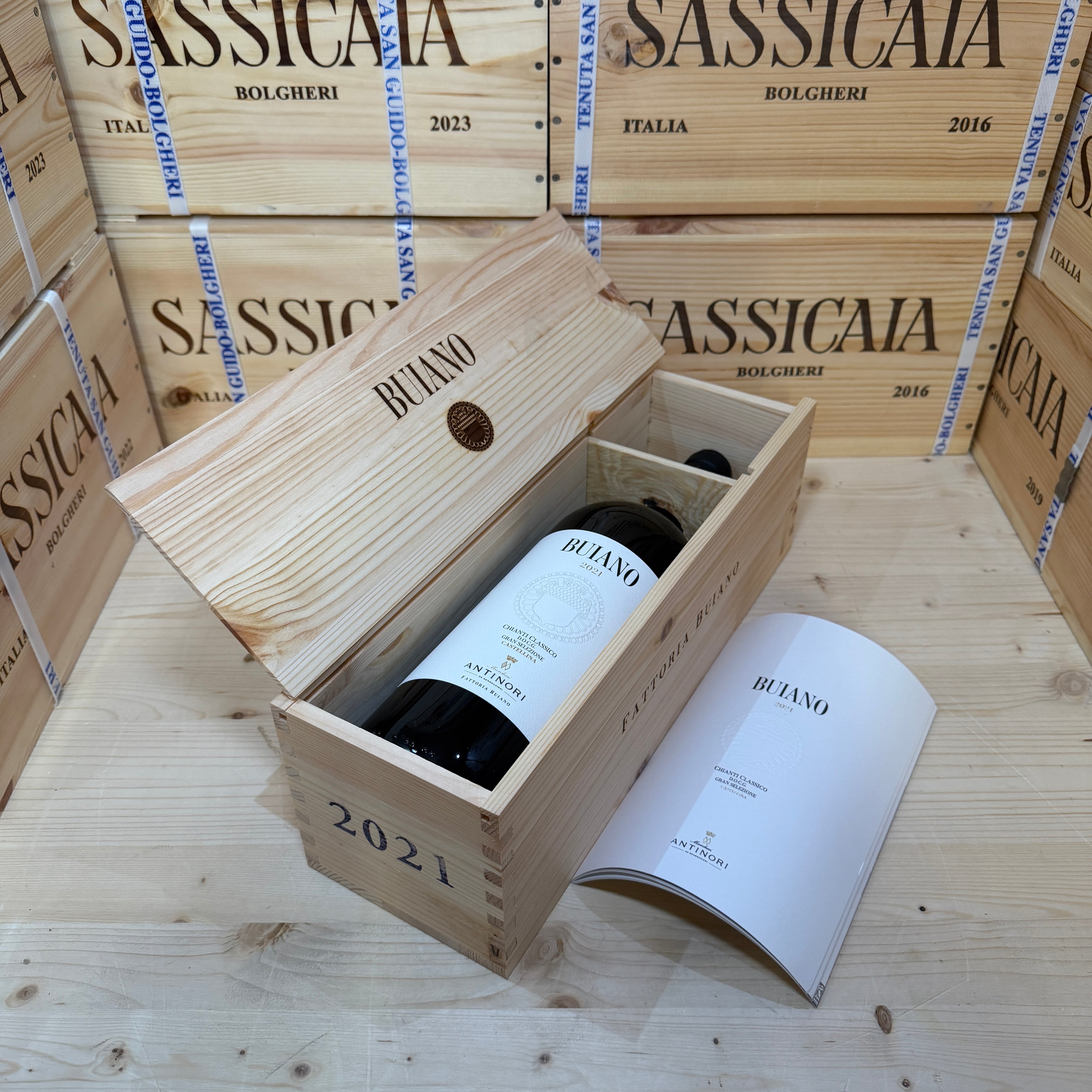 Buiano 2021 Magnum Chianti Classico Gran Selezione Castellina Marchesi Antinori - in Cassa Legno