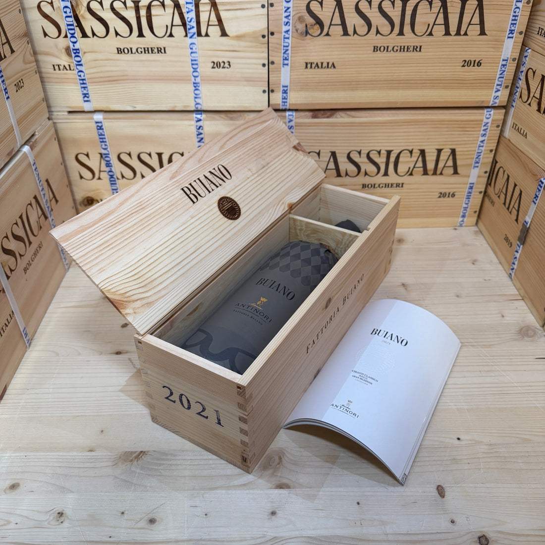 Buiano 2021 Magnum Chianti Classico Gran Selezione Castellina Marchesi Antinori - in Cassa Legno