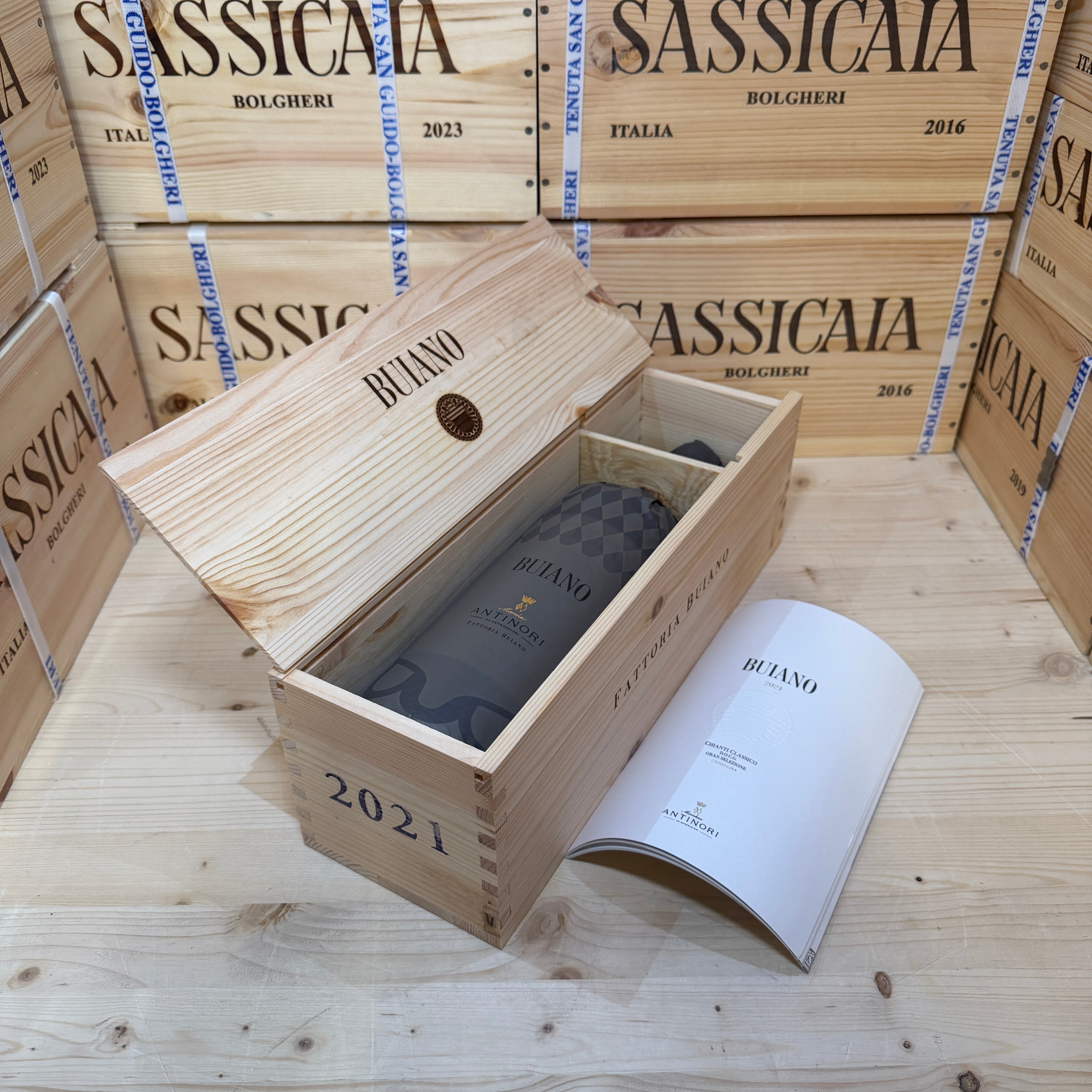 Buiano 2021 Magnum Chianti Classico Gran Selezione Castellina Marchesi Antinori - in Cassa Legno