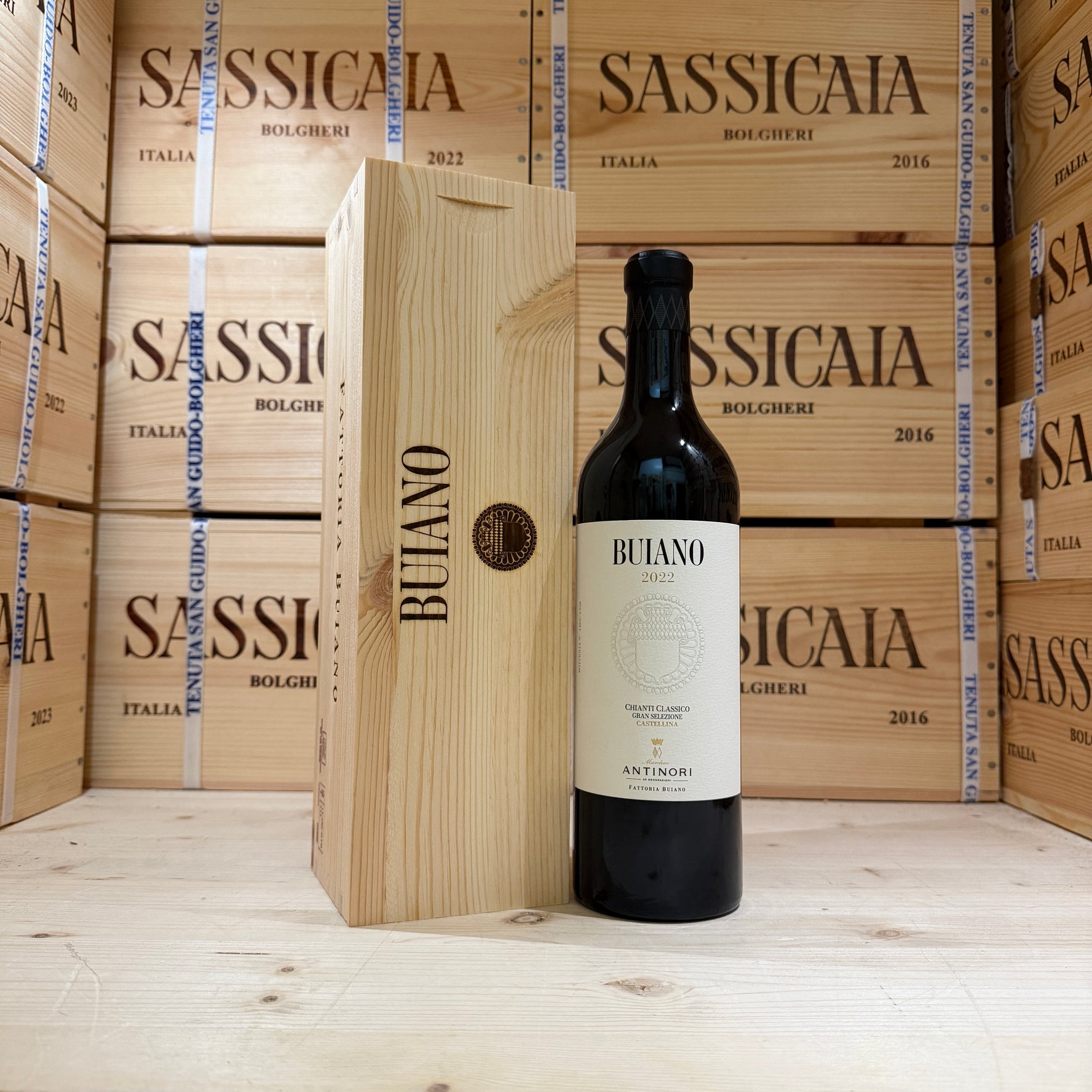 Buiano 2022 Chianti Classico Gran Selezione Castellina Marchesi Antinori - in Cassa Legno