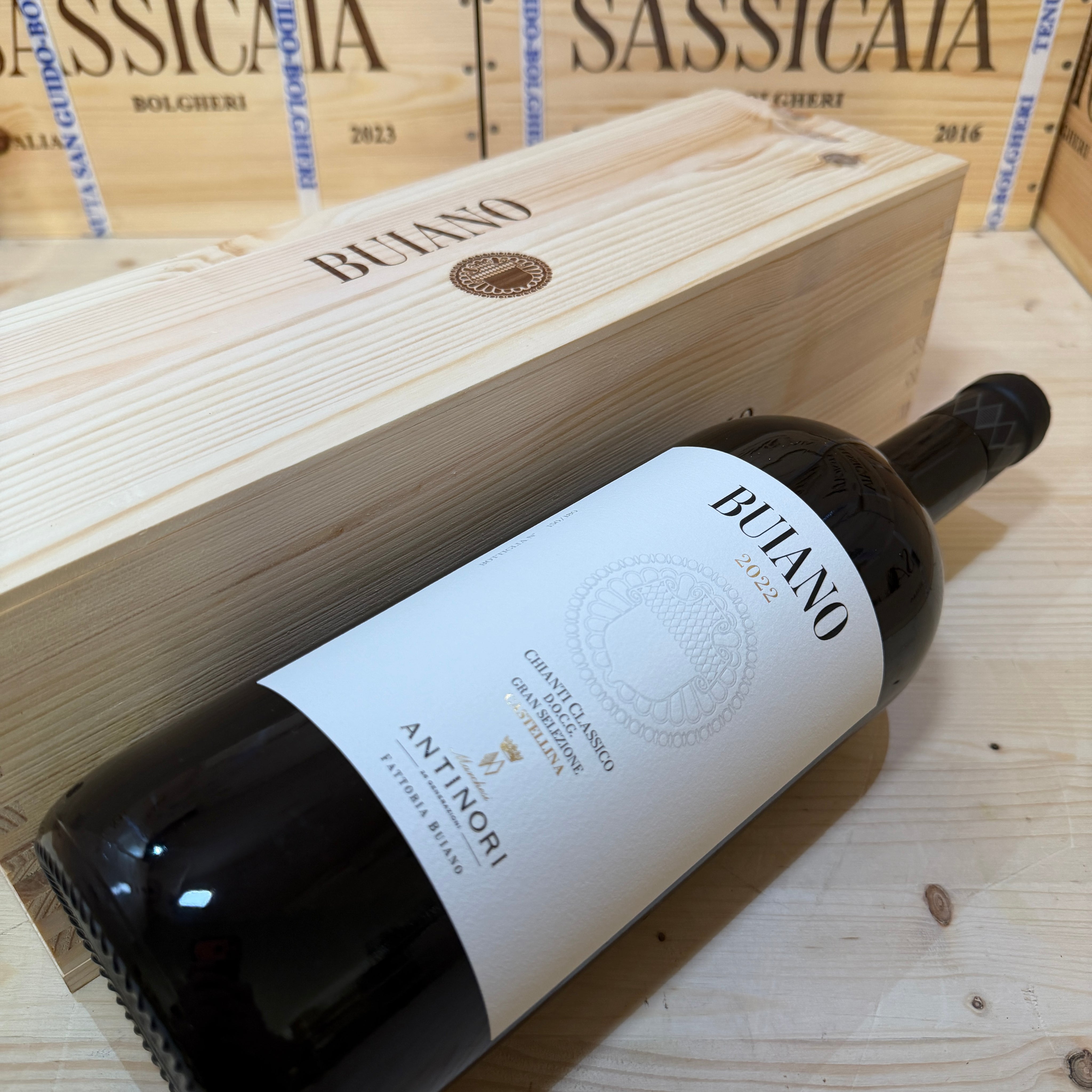 Buiano 2022 Magnum Chianti Classico Gran Selezione Castellina Marchesi Antinori - in Cassa Legno