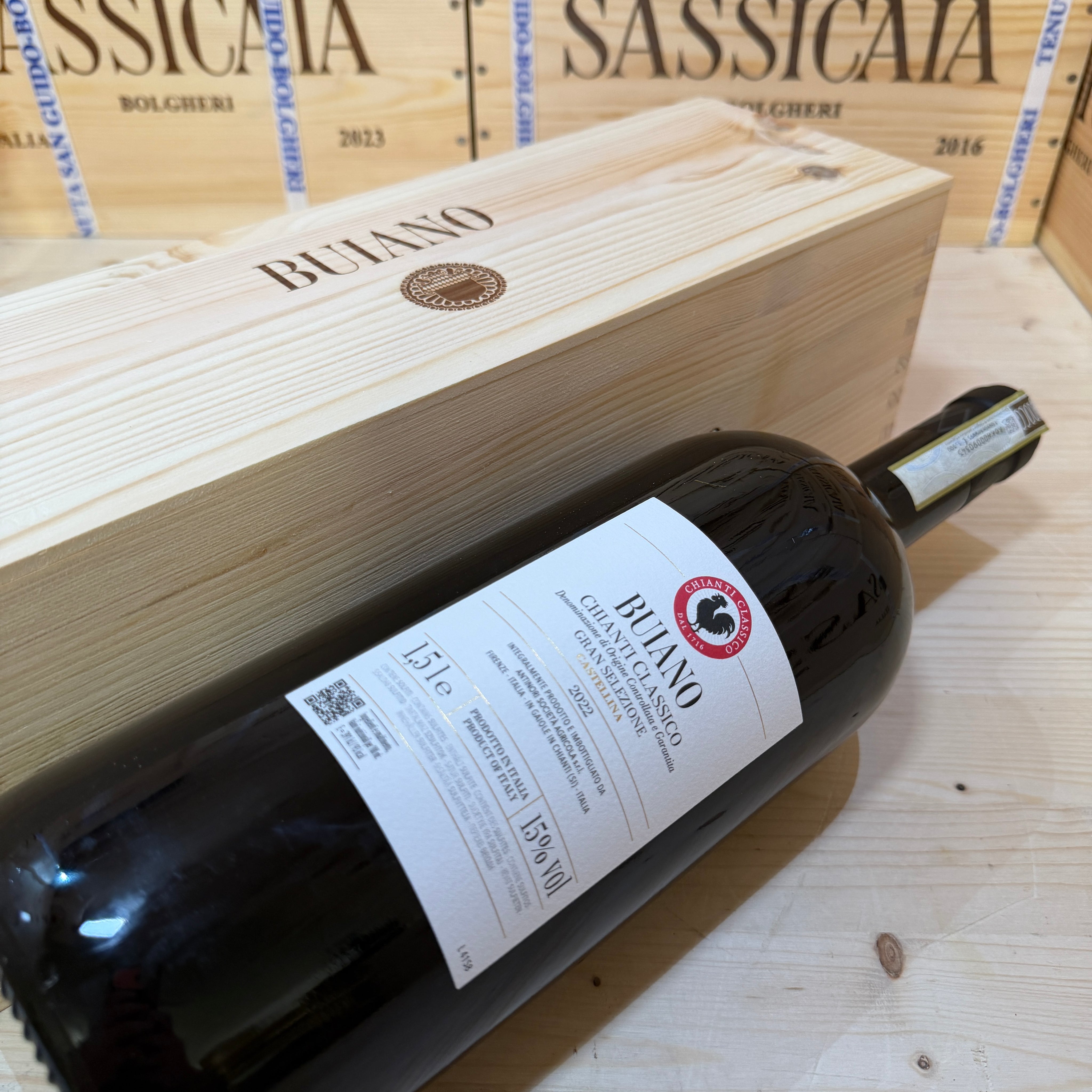 Buiano 2022 Magnum Chianti Classico Gran Selezione Castellina Marchesi Antinori - in Cassa Legno