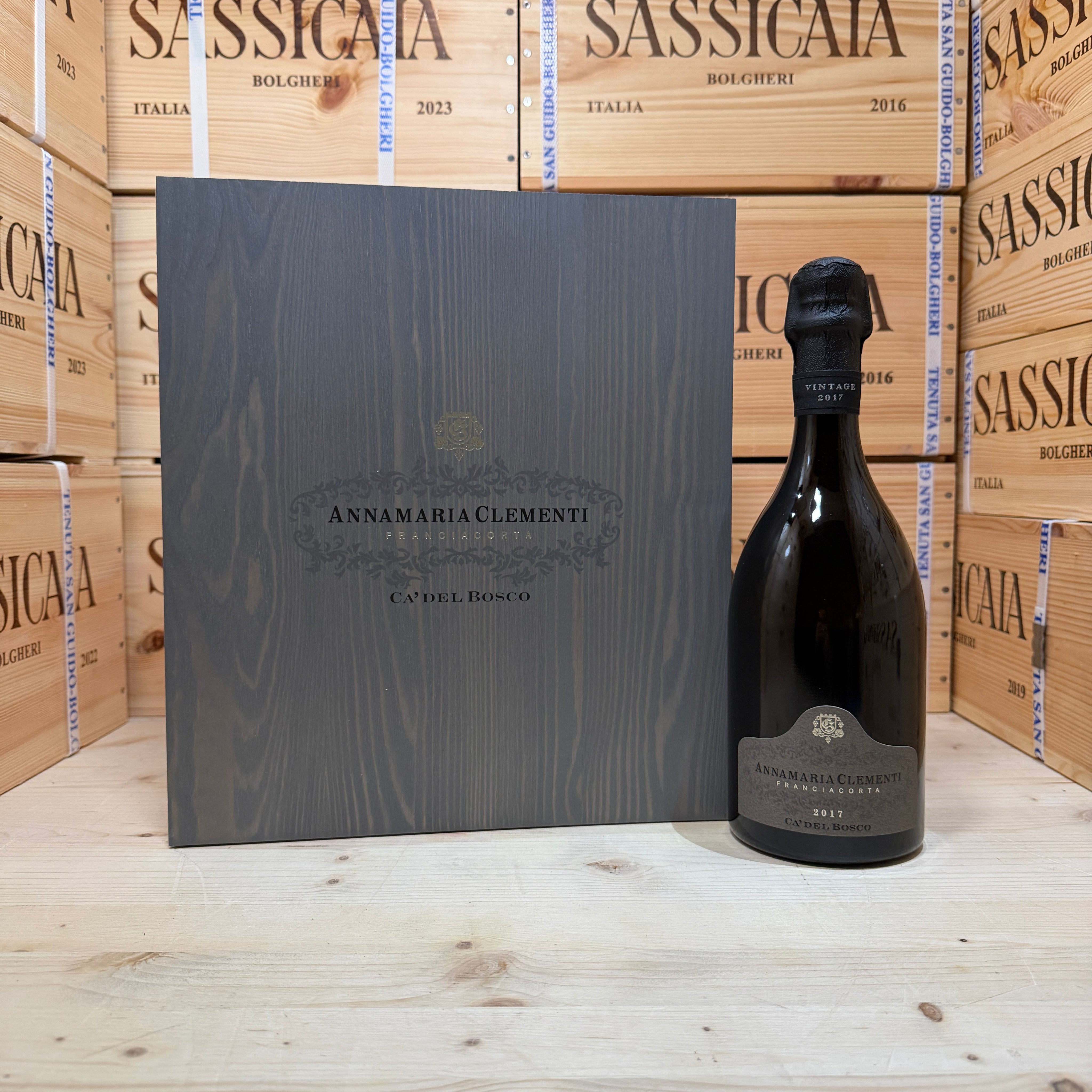 Ca Del Bosco Annamaria Clementi 2017 Franciacorta DOCG - Cassa Legno 3 Bottiglie
