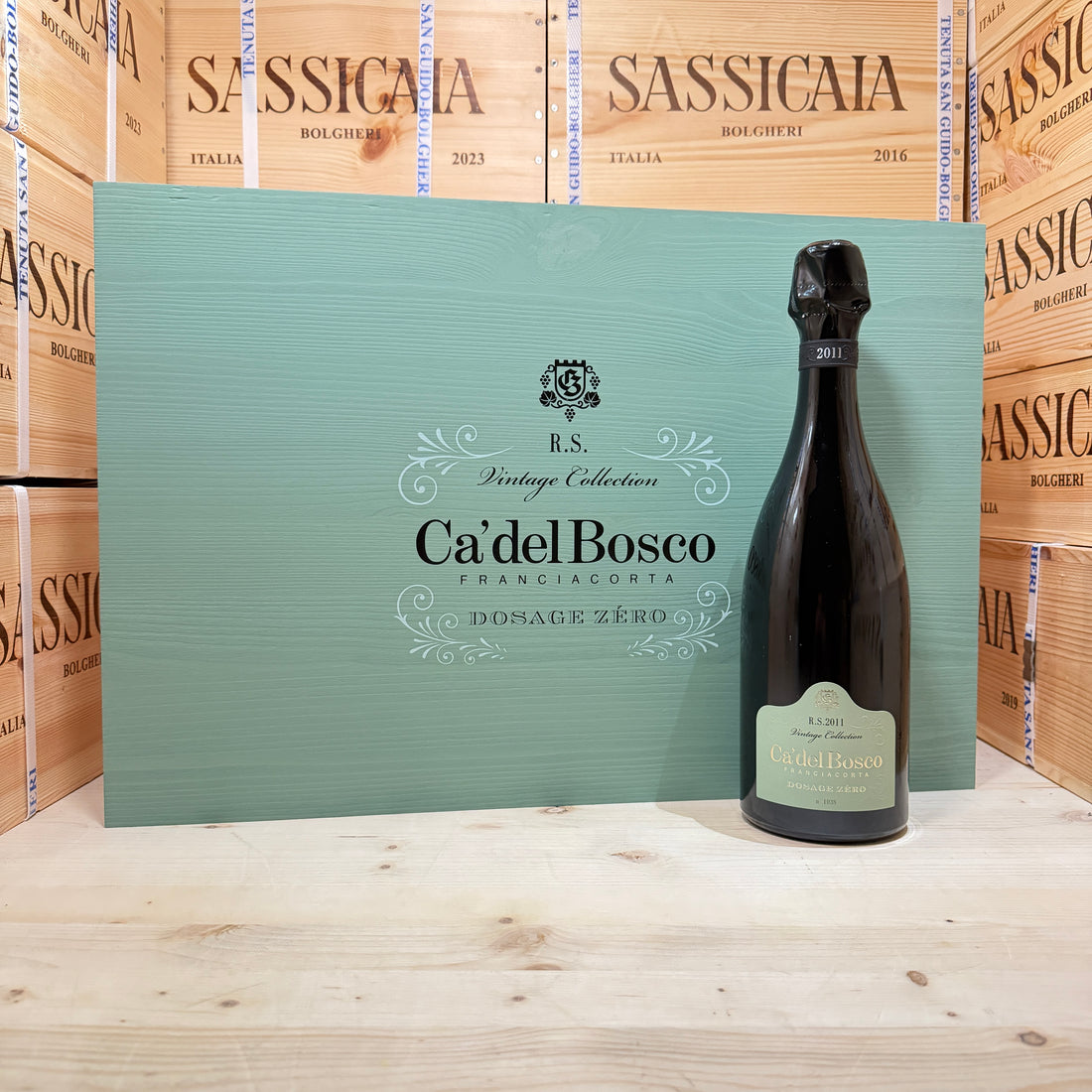 Ca Del Bosco Vintage Collection Dosage Zero RS 2011 - Cassa Legno 6 Bottiglie