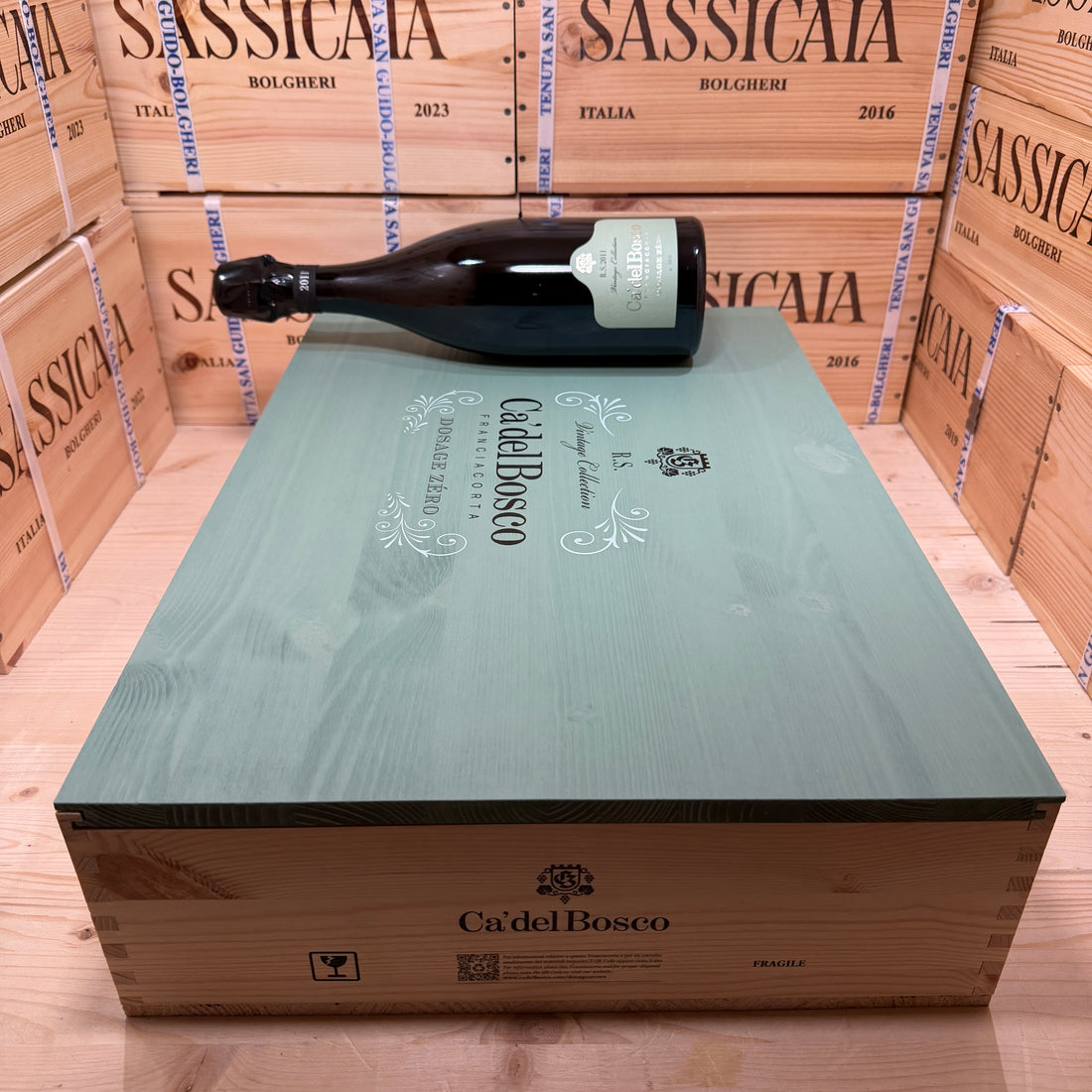 Ca Del Bosco Vintage Collection Dosage Zero RS 2011 - Cassa Legno 6 Bottiglie