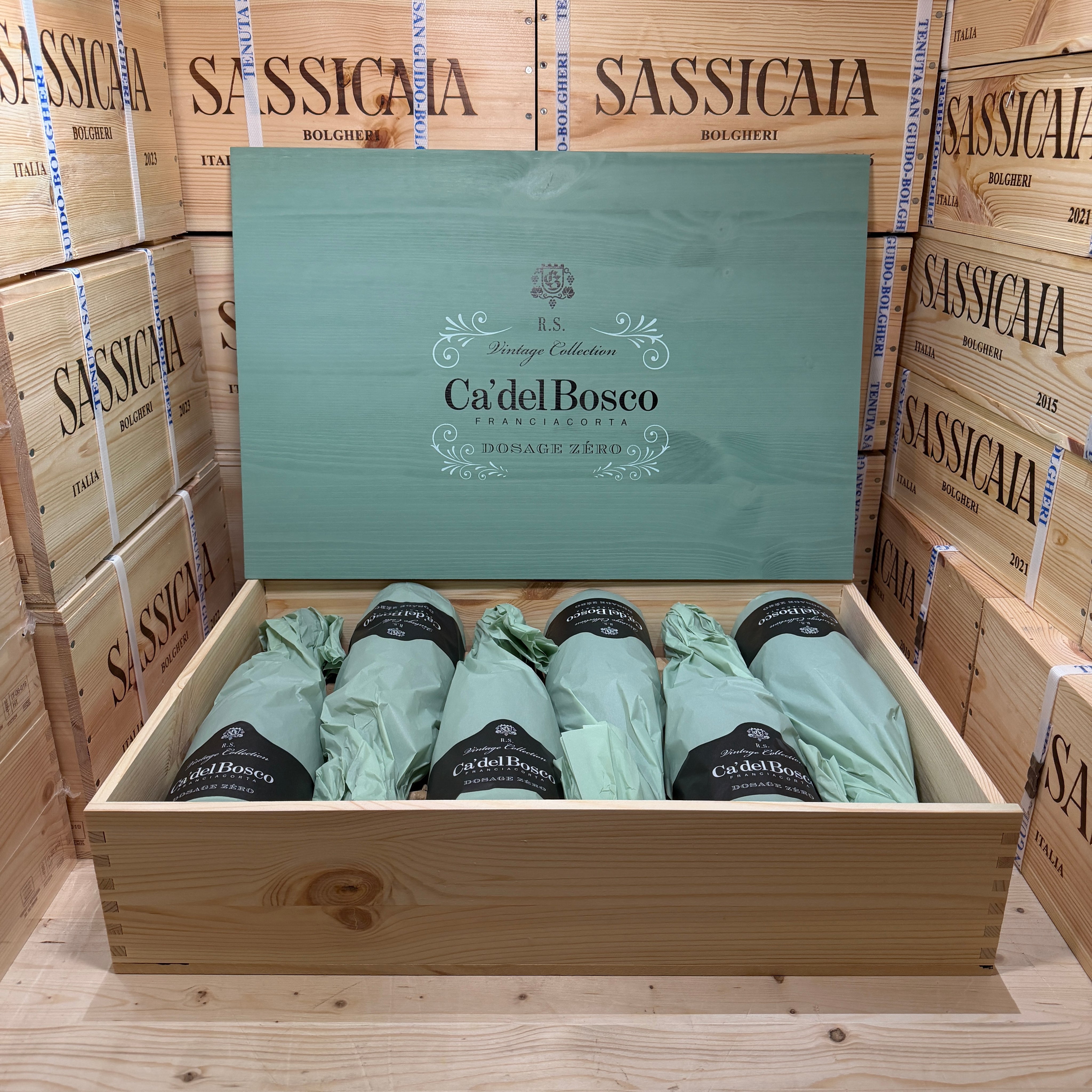 Ca Del Bosco Vintage Collection Dosage Zero RS 2011 - Cassa Legno 6 Bottiglie