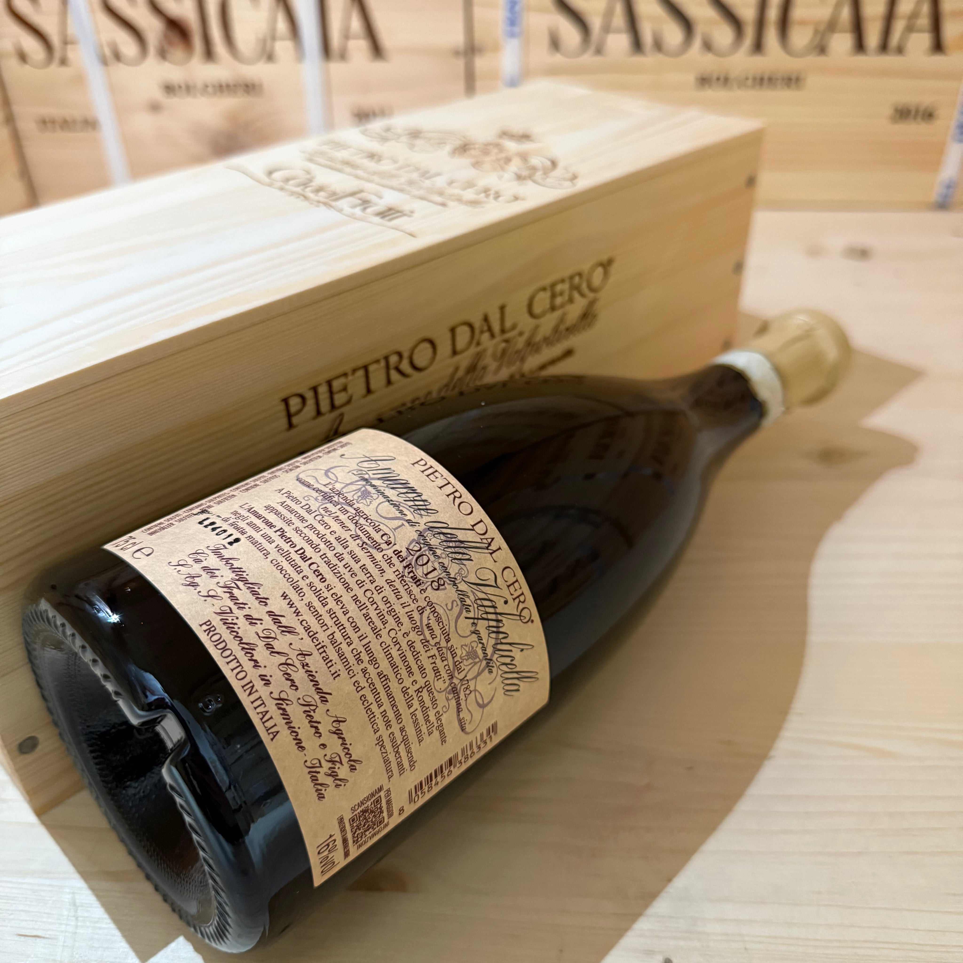 Ca dei Frati Pietro Dal Cero Amarone della Valpolicella DOCG 2018 in Cassa Legno