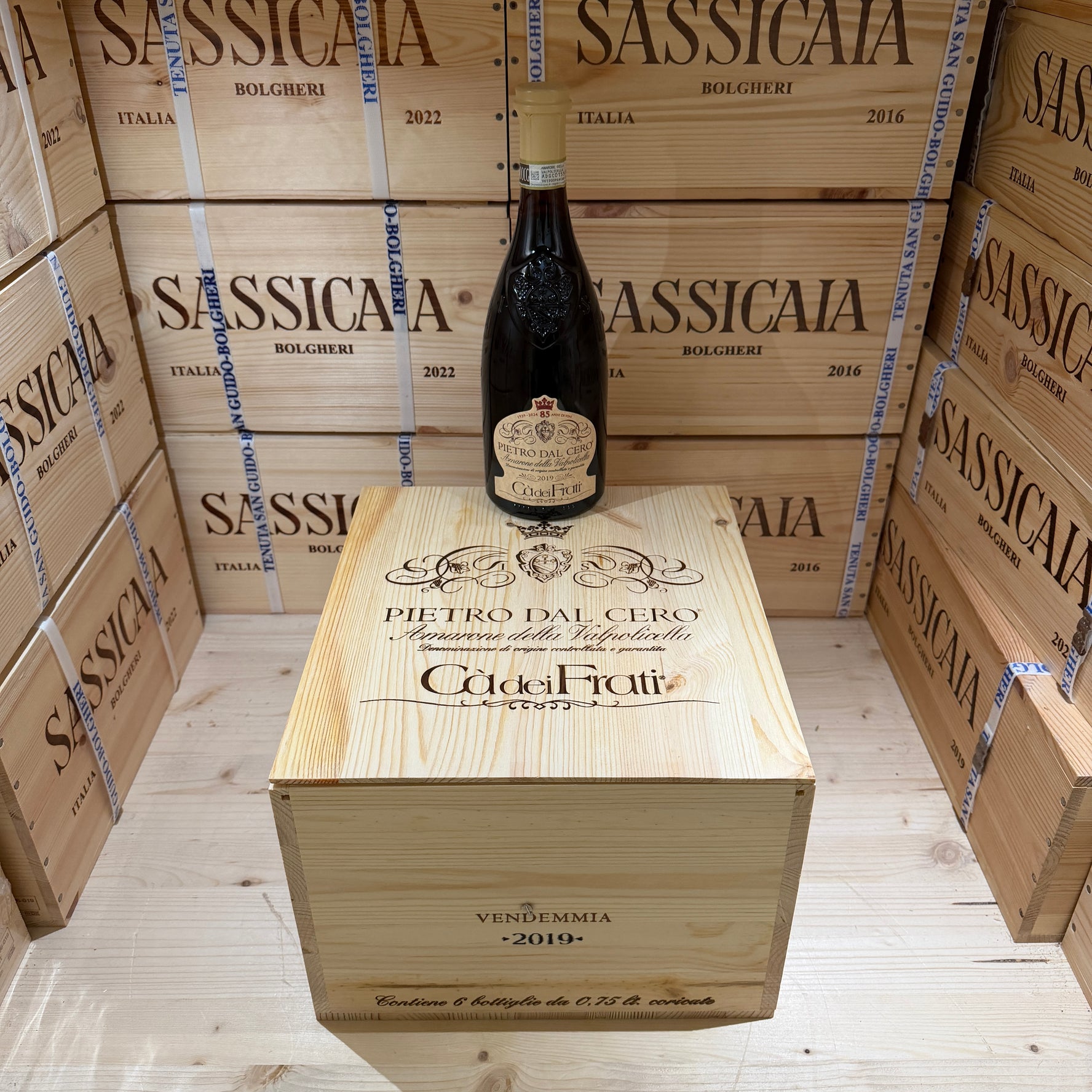 Ca dei Frati Pietro Dal Cero Amarone della Valpolicella DOCG 2019 - Cassa Legno 6 Bottiglie