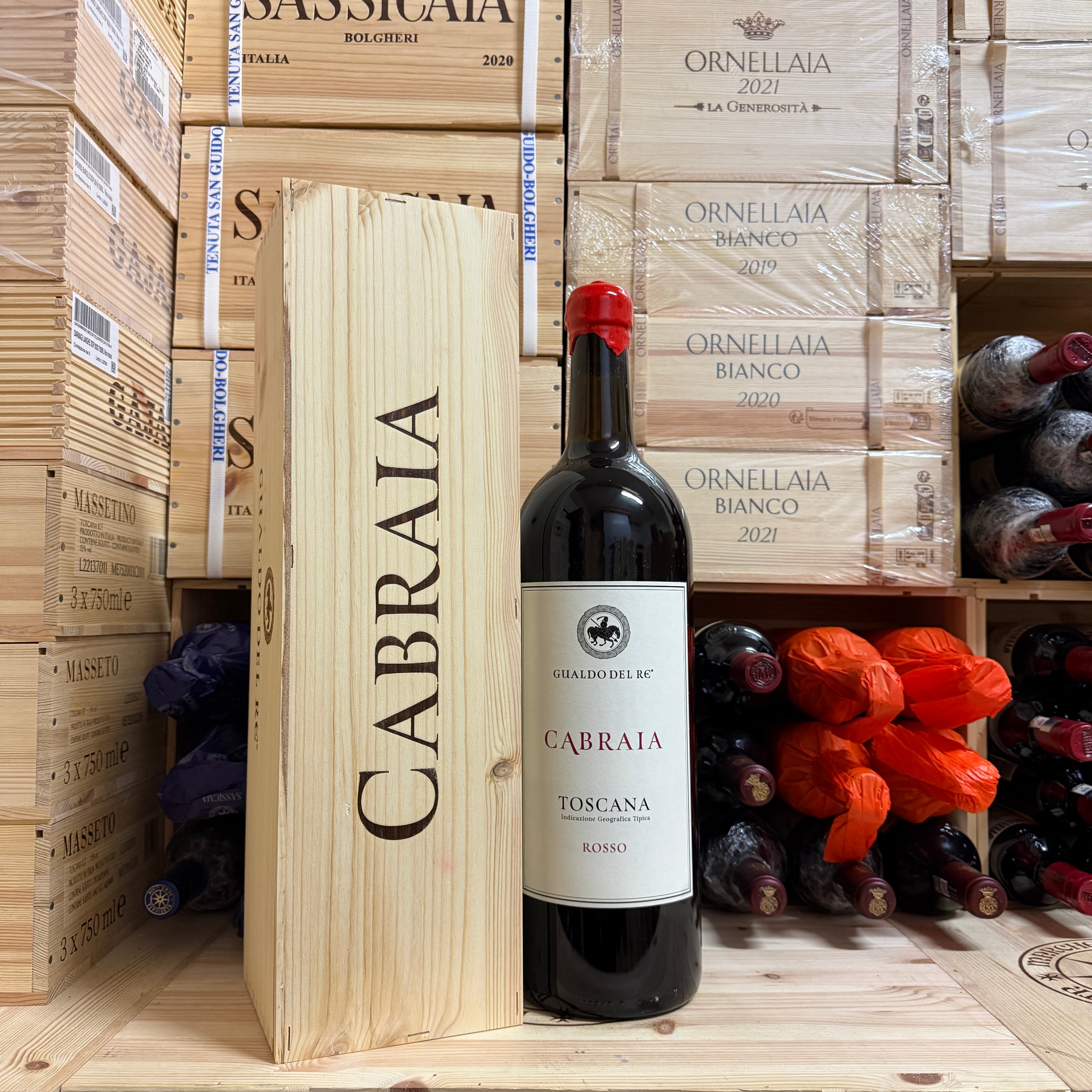 Cabraia 2020 Jeroboam Toscana Rosso IGT Gualdo del Re - in Cassa Legno