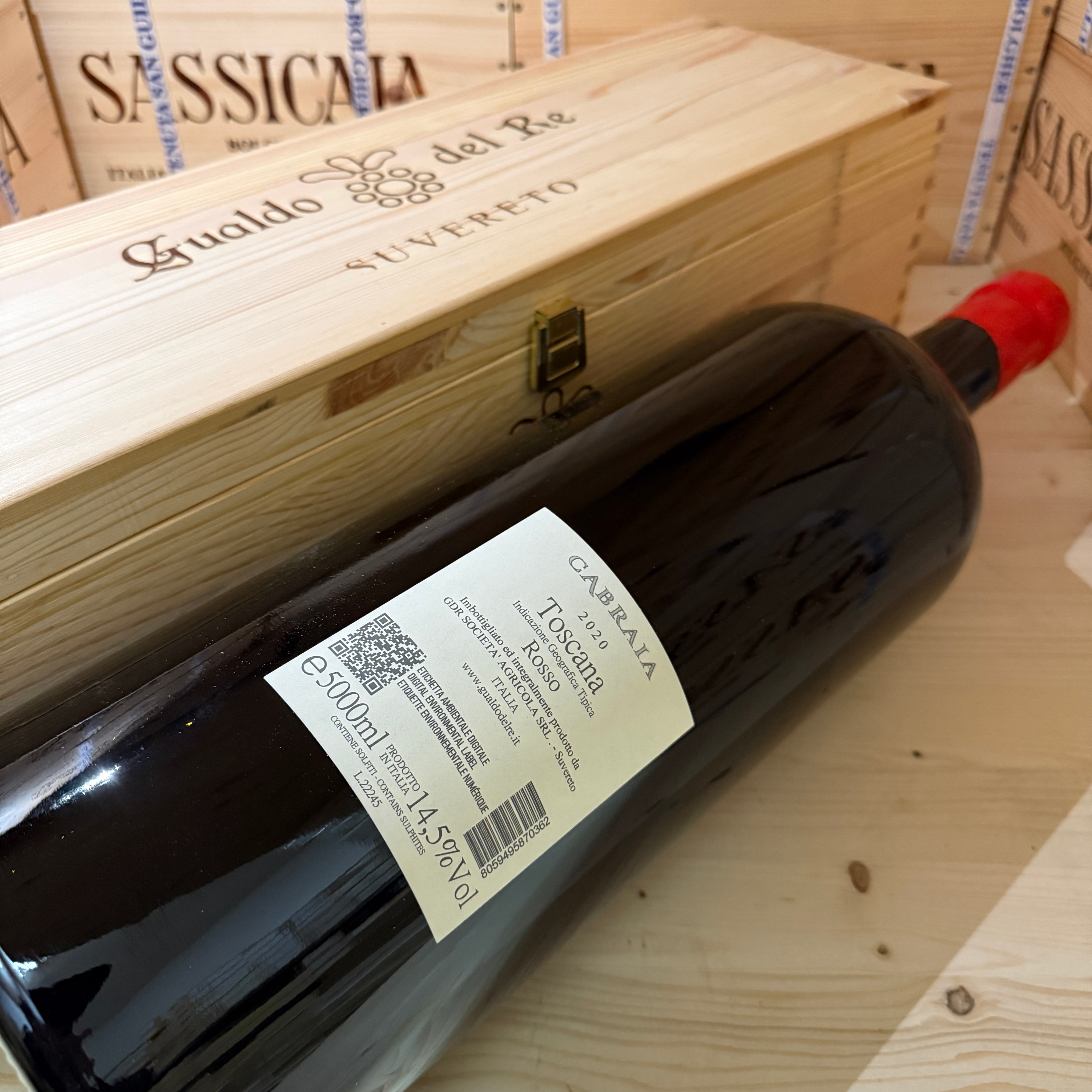 Cabraia 2020 McKenzie 5 Litri Toscana Rosso IGT Gualdo del Re - in Cassa Legno