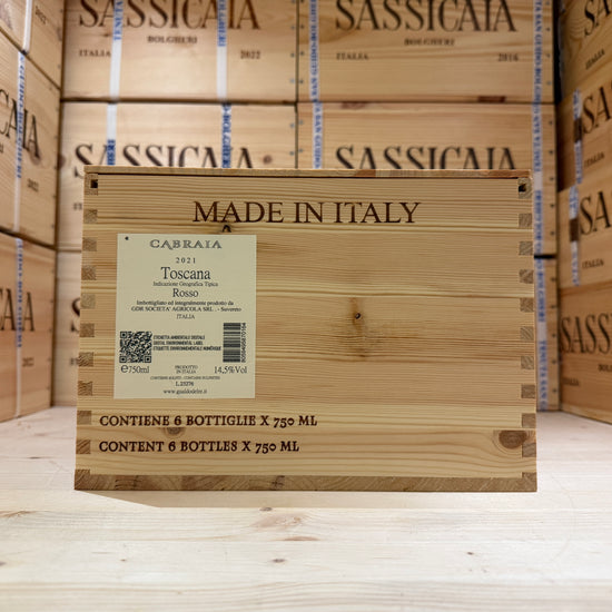 Cabraia 2021 Toscana Rosso IGT Gualdo del Re - Cassa Legno 6 Bottiglie