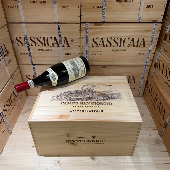 Campo San Giorgio 2020 Umani Ronchi Rosso Conero Riserva DOCG - Cassa Legno 6 Bottiglie