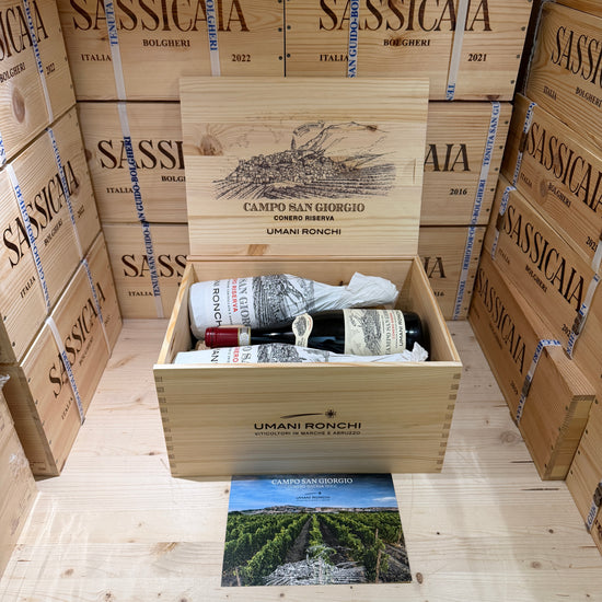 Campo San Giorgio 2020 Umani Ronchi Rosso Conero Riserva DOCG - Cassa Legno 6 Bottiglie