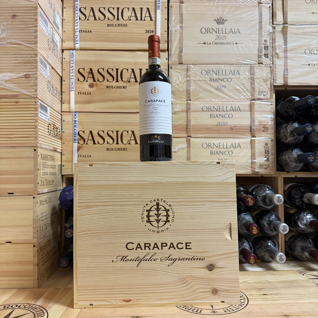 Carapace 2020 Montefalco Sagrantino DOCG Tenute Lunelli - Cassa Legno 6 Bottiglie