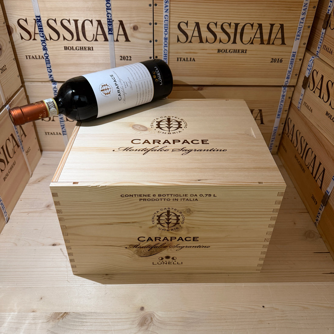Carapace 2021 Montefalco Sagrantino DOCG Tenute Lunelli - Cassa Legno 6 Bottiglie