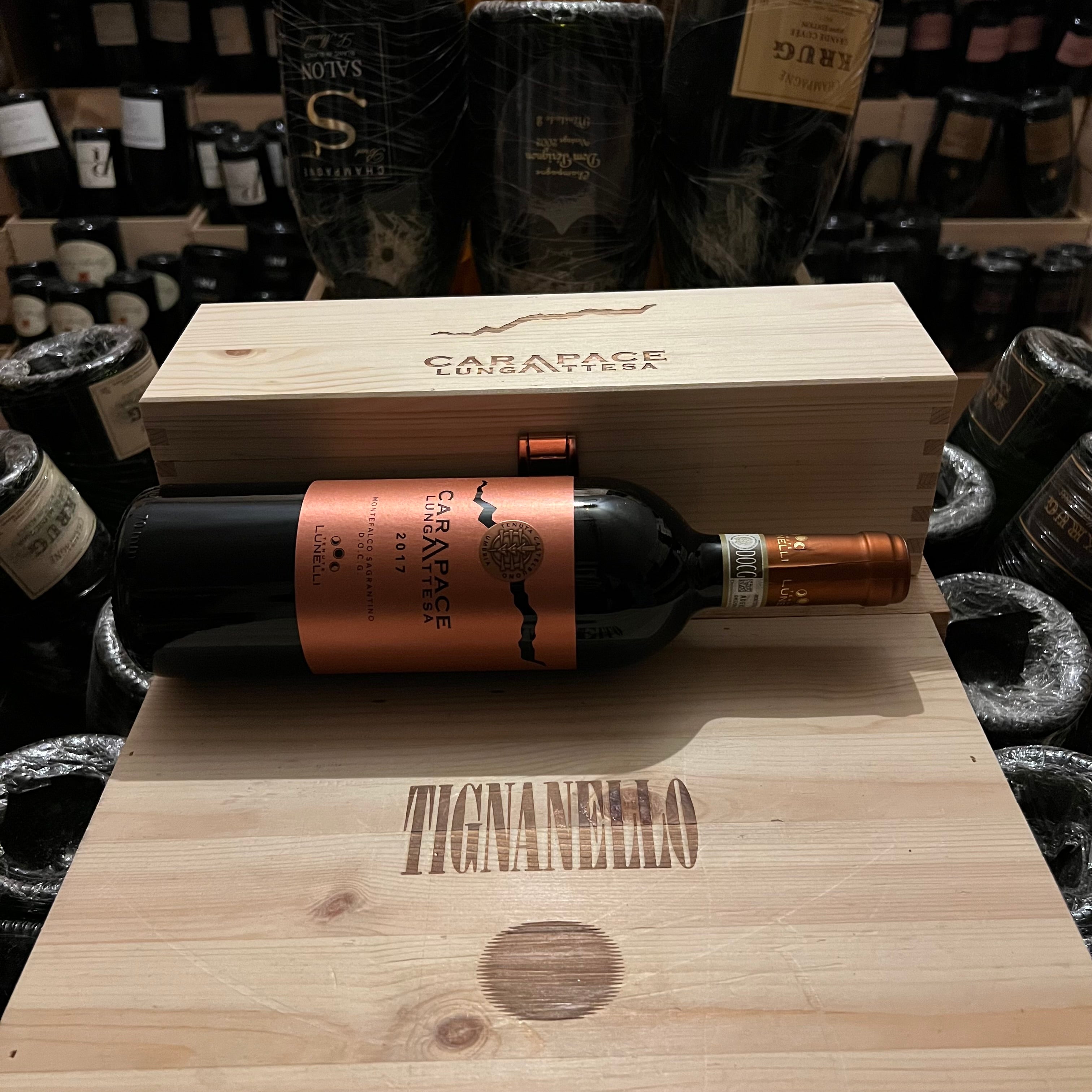 Carapace Lunga Attesa 2017 Montefalco Sagrantino DOCG Tenute Lunelli in Cassa Legno