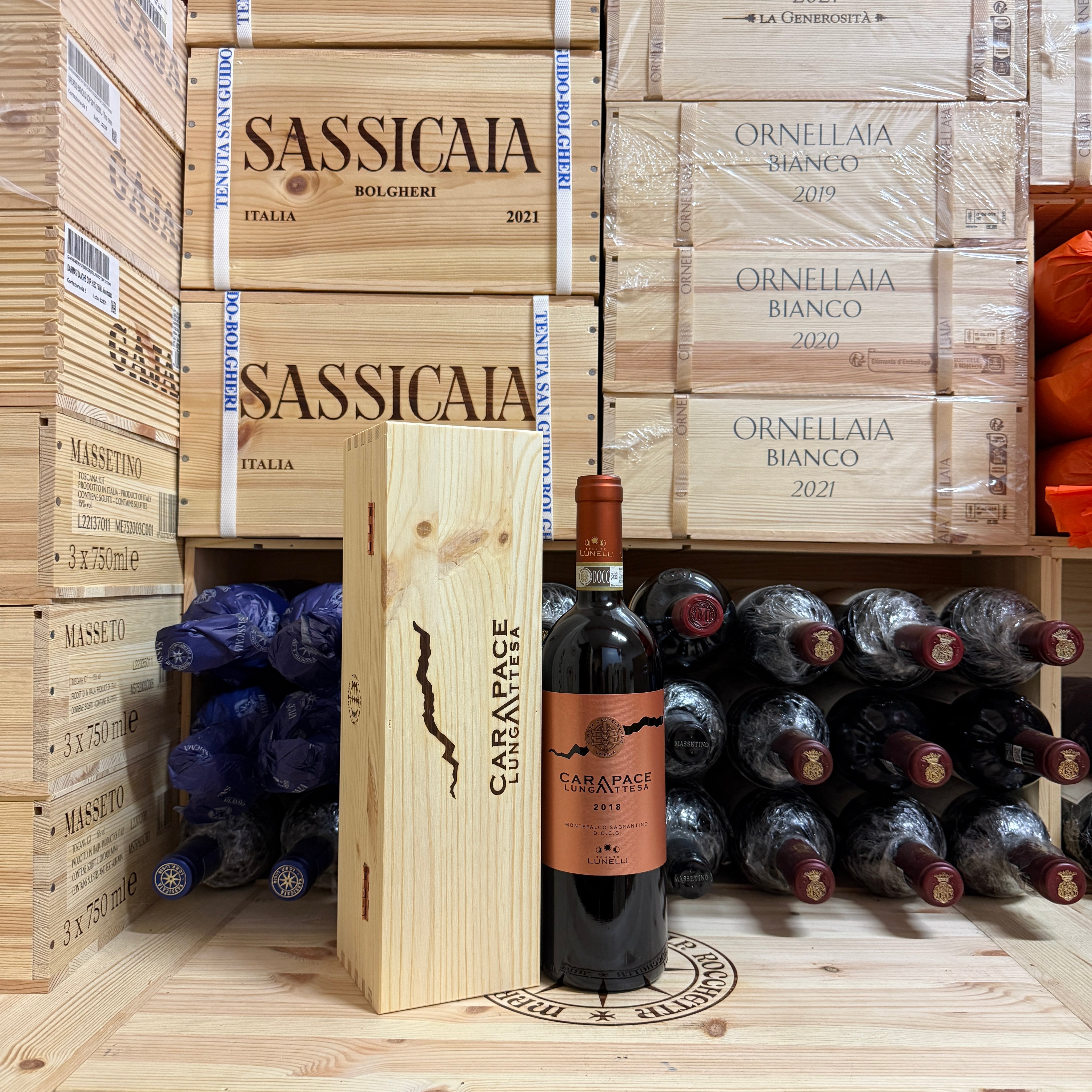 Carapace Lunga Attesa 2018 Montefalco Sagrantino DOCG Tenute Lunelli in Cassa Legno