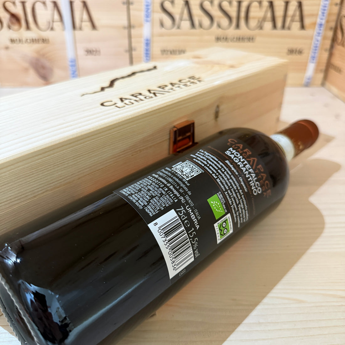 Carapace Lunga Attesa 2018 Montefalco Sagrantino DOCG Tenute Lunelli in Cassa Legno