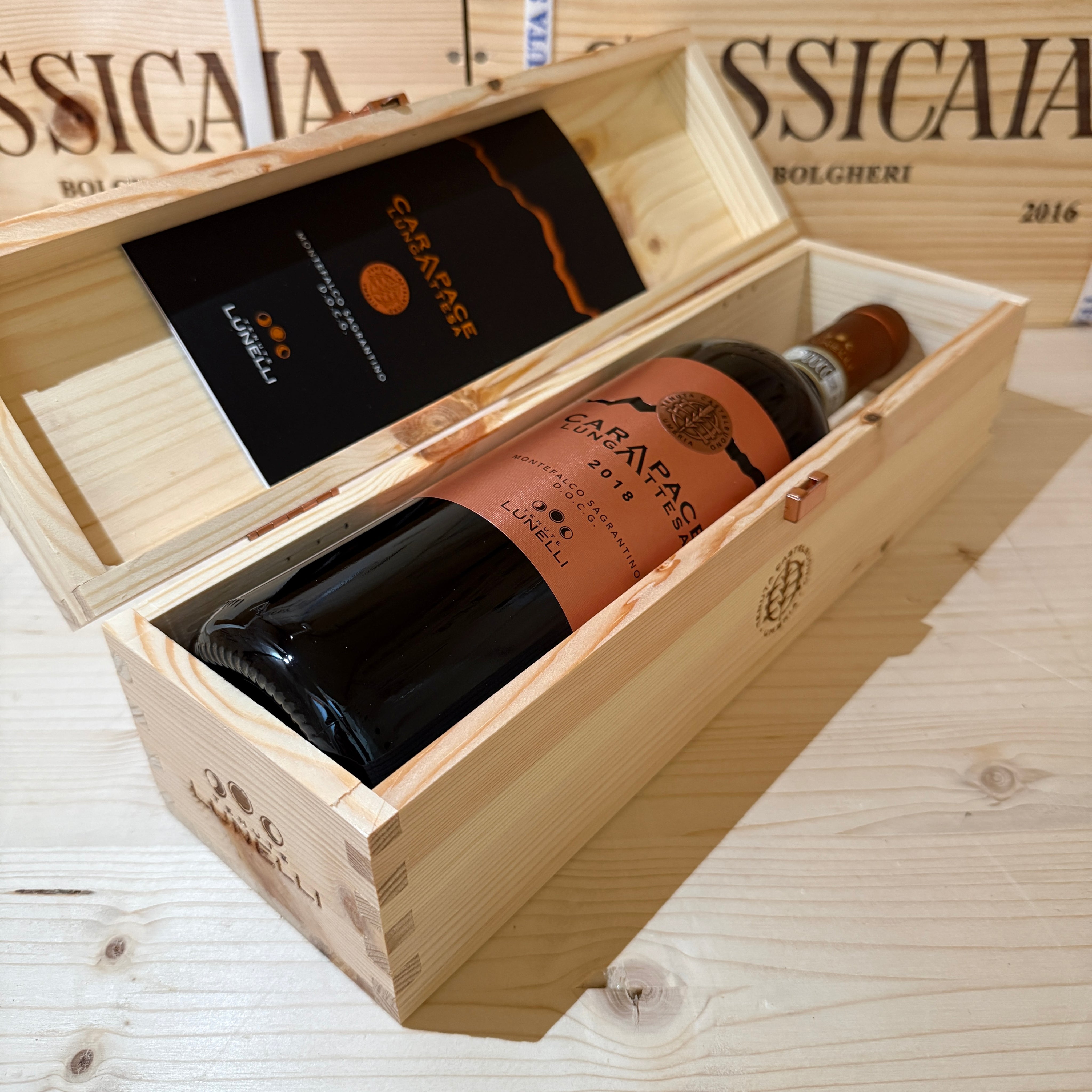 Carapace Lunga Attesa 2018 Montefalco Sagrantino DOCG Tenute Lunelli in Cassa Legno