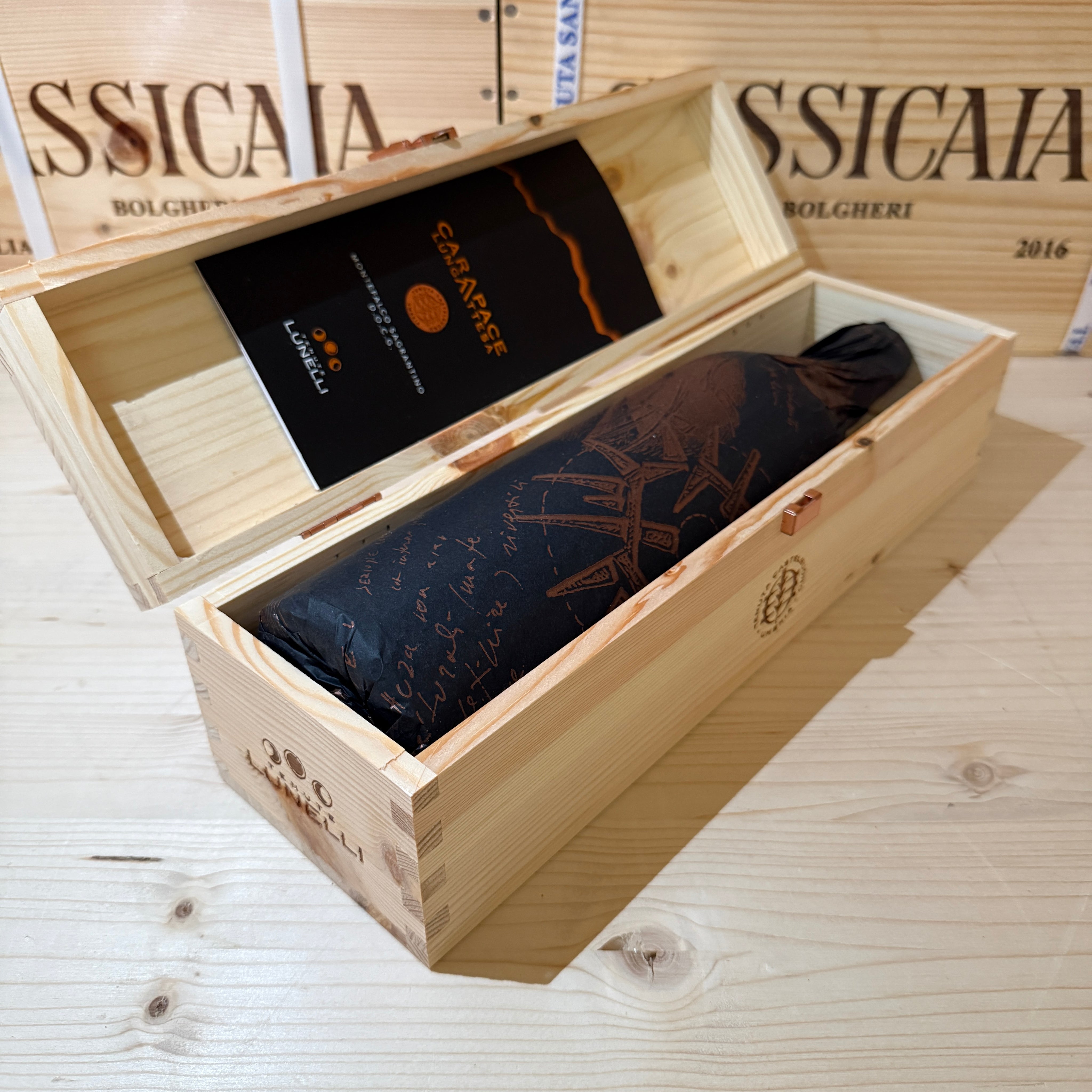 Carapace Lunga Attesa 2018 Montefalco Sagrantino DOCG Tenute Lunelli in Cassa Legno
