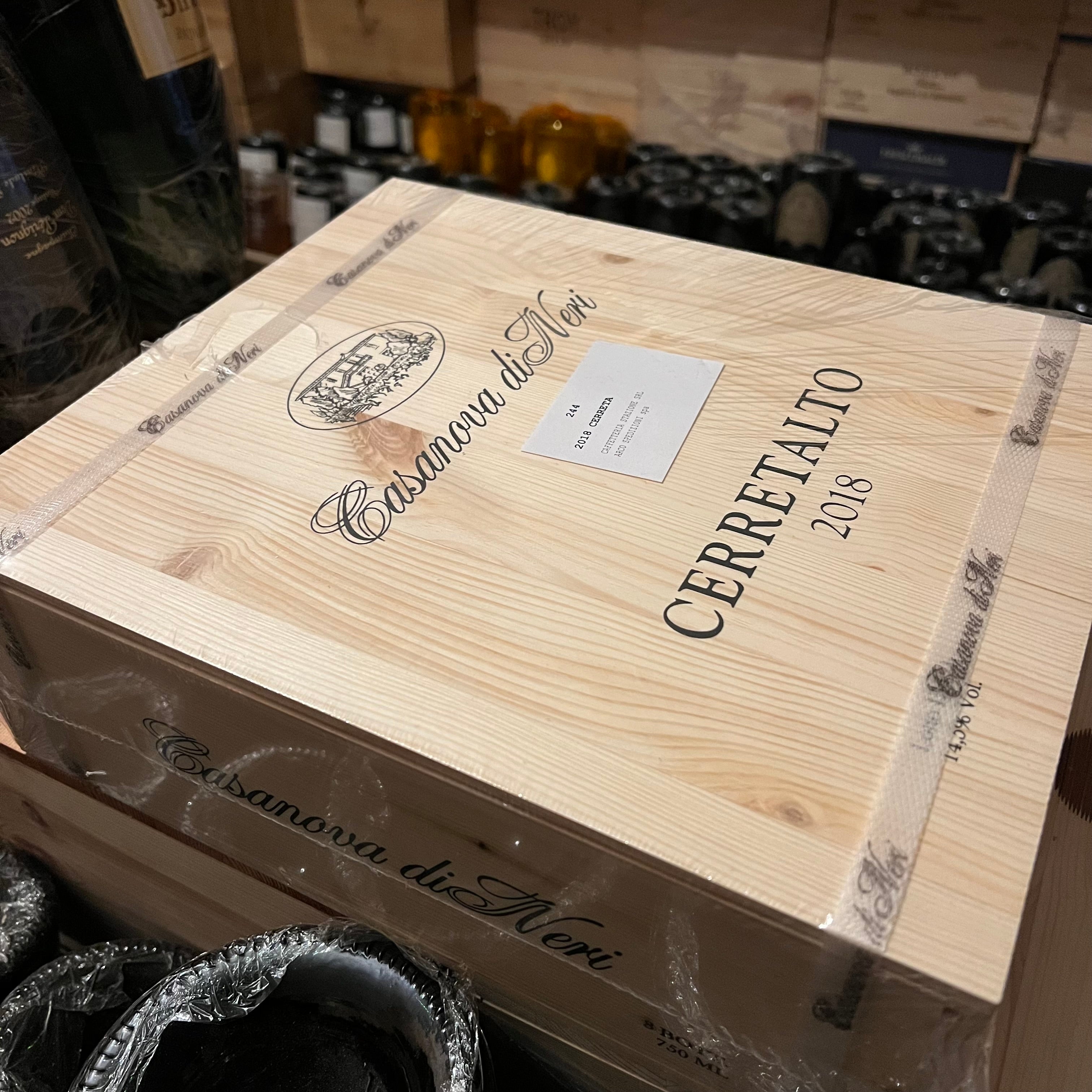Cerretalto 2018 Brunello di Montalcino Casanova di Neri - Cassa Legno 3 Bottiglie