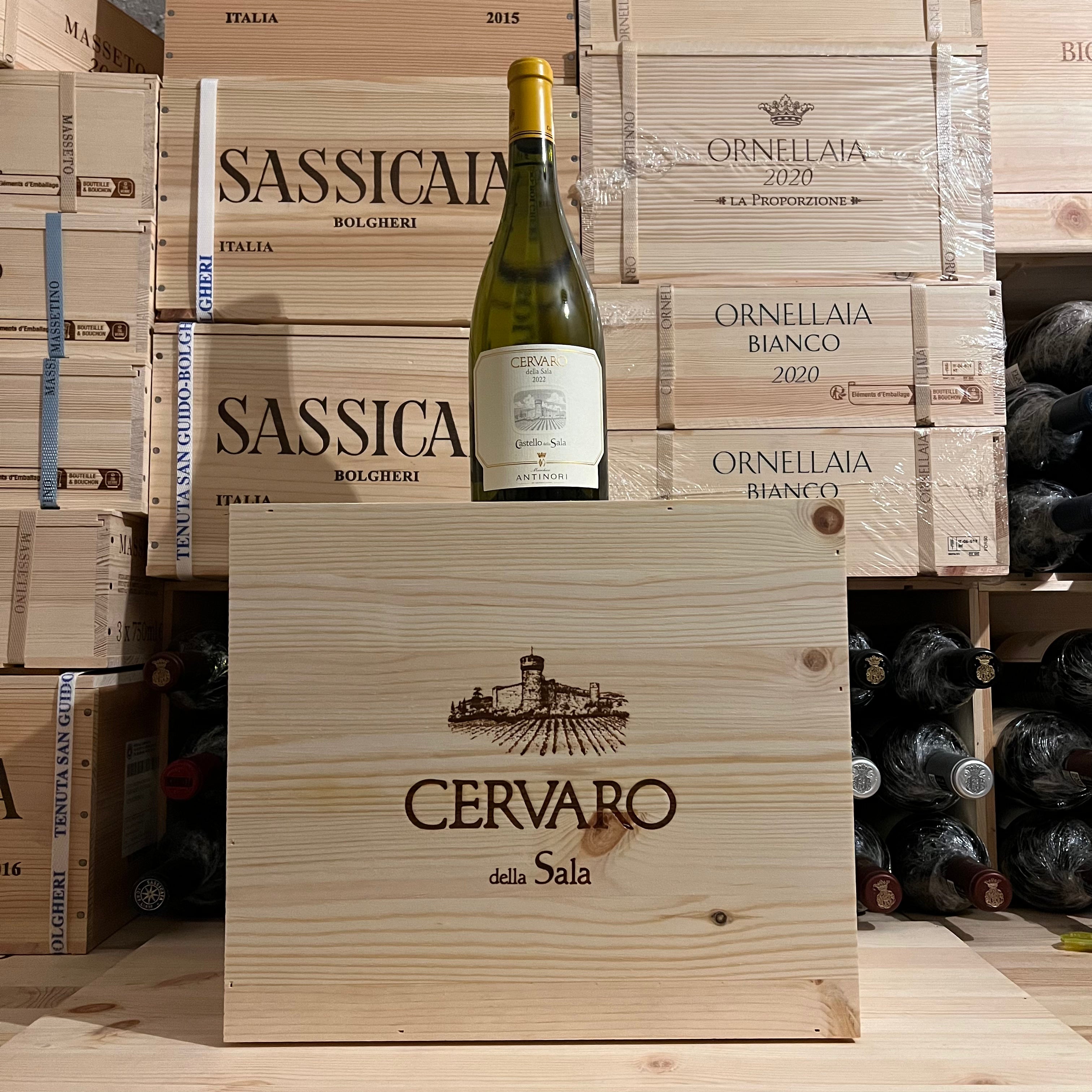 Cervaro Cervaro della Sala 2022 Marchesi Antinori - Cassa Legno 6 Bottiglie ...