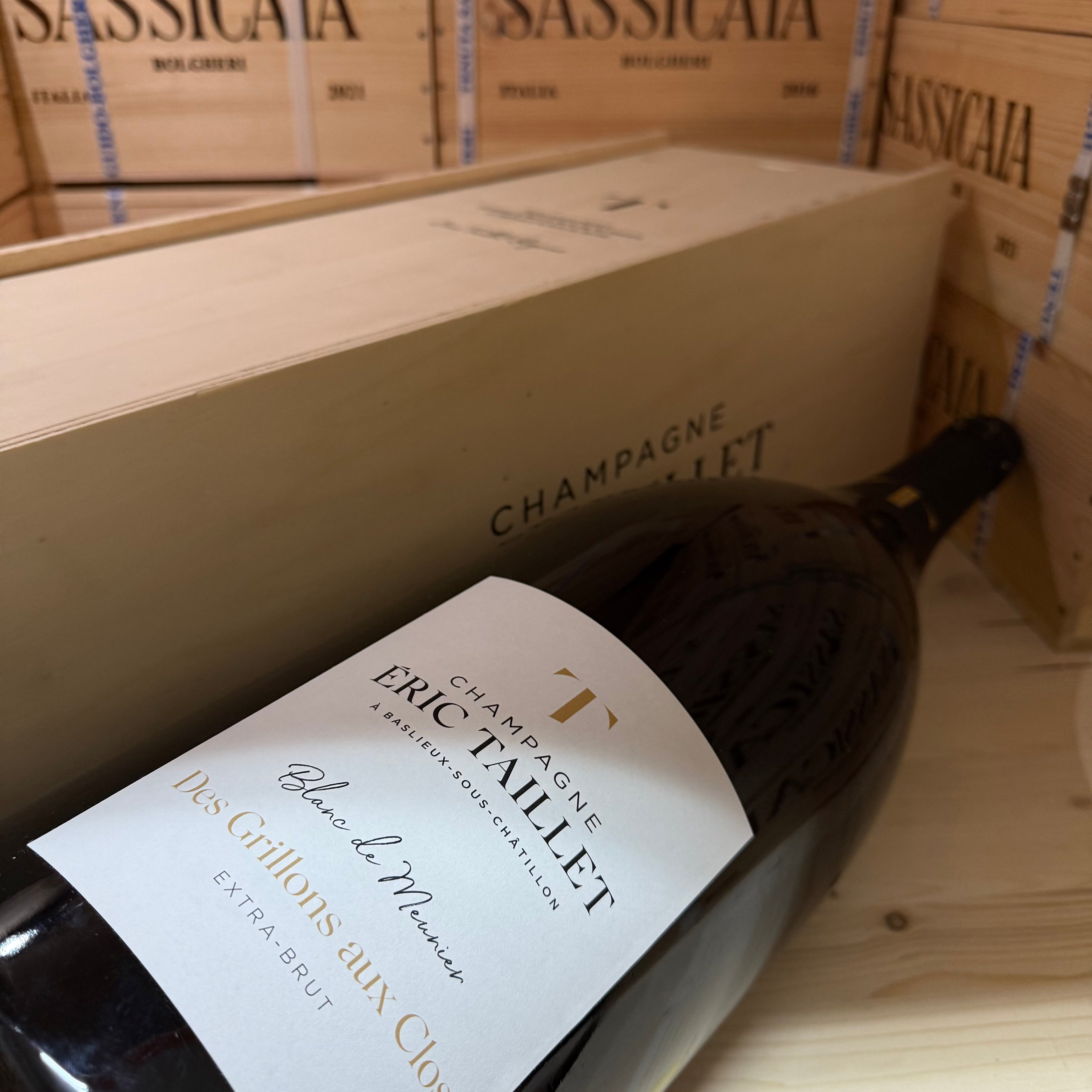 Champagne Exclusiv'T Extra-Brut Mathusalem Eric Taillet in Cassa Legno
