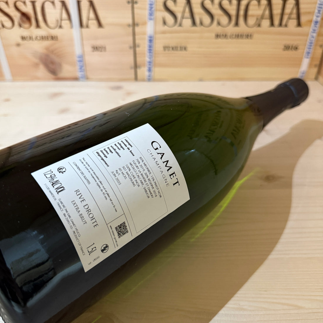 Champagne Gamet Rive Droite Magnum V19