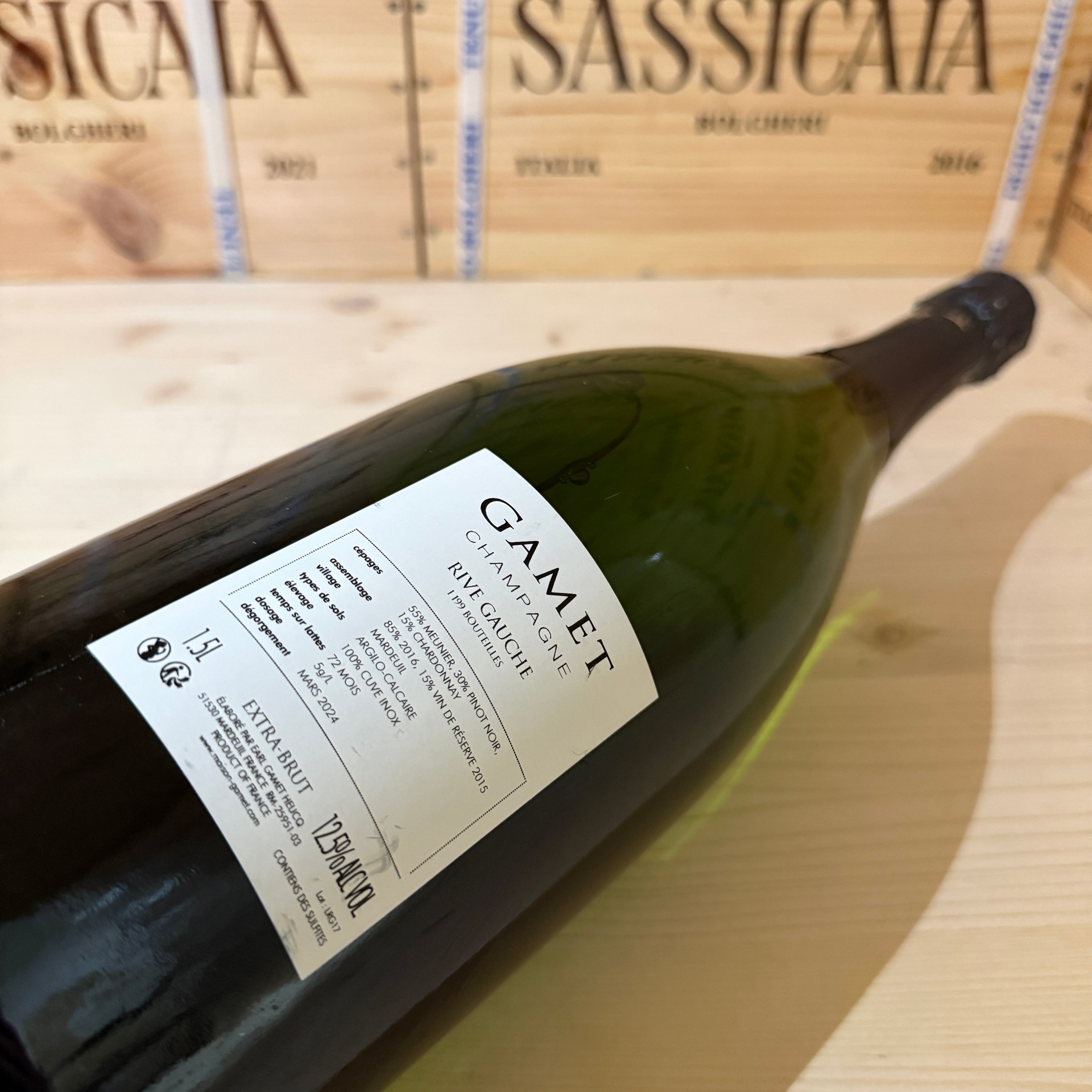 Champagne Gamet Rive Gauche Magnum V16