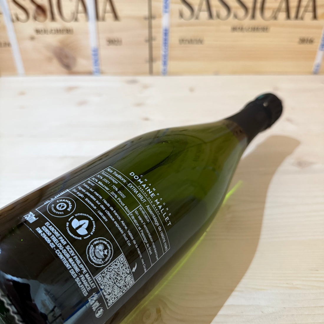 Champagne Nos Traditions Blanc de Noirs Extra Brut Domaine Mallet