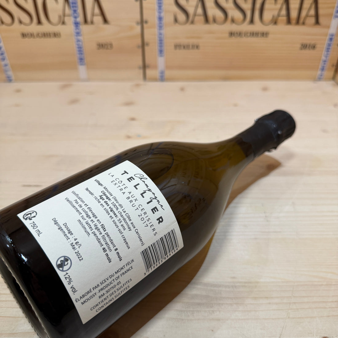 Champagne Tellier La Cote Aux Cerisiers 2017 Extra Brut - Deg. 05/2022