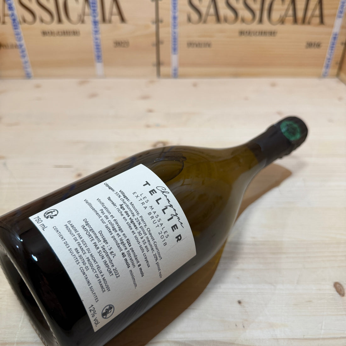 Champagne Tellier Les Massales 2018 Extra Brut - Deg. 09/2022