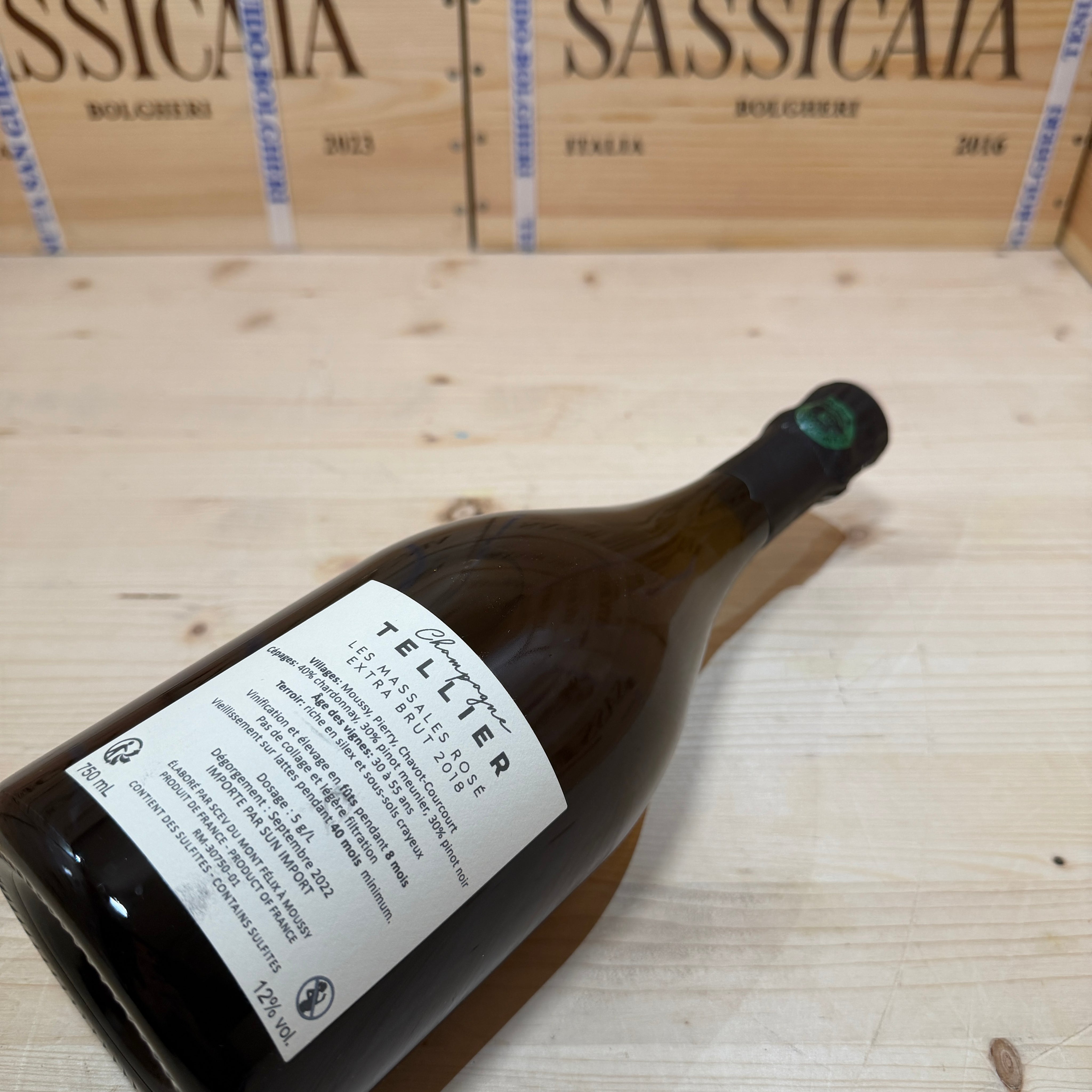 Champagne Tellier Les Massales Rose 2018 Extra Brut - Deg. 09/2022