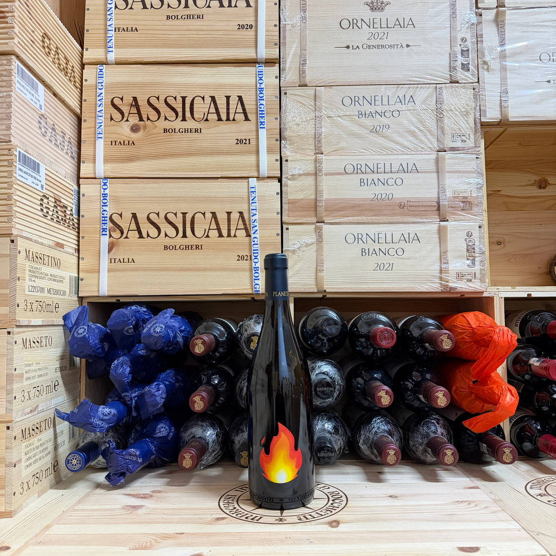 Chardonnay 2024 Planeta Menfi DOC - Etichetta Planeta on Fire Limited Edition