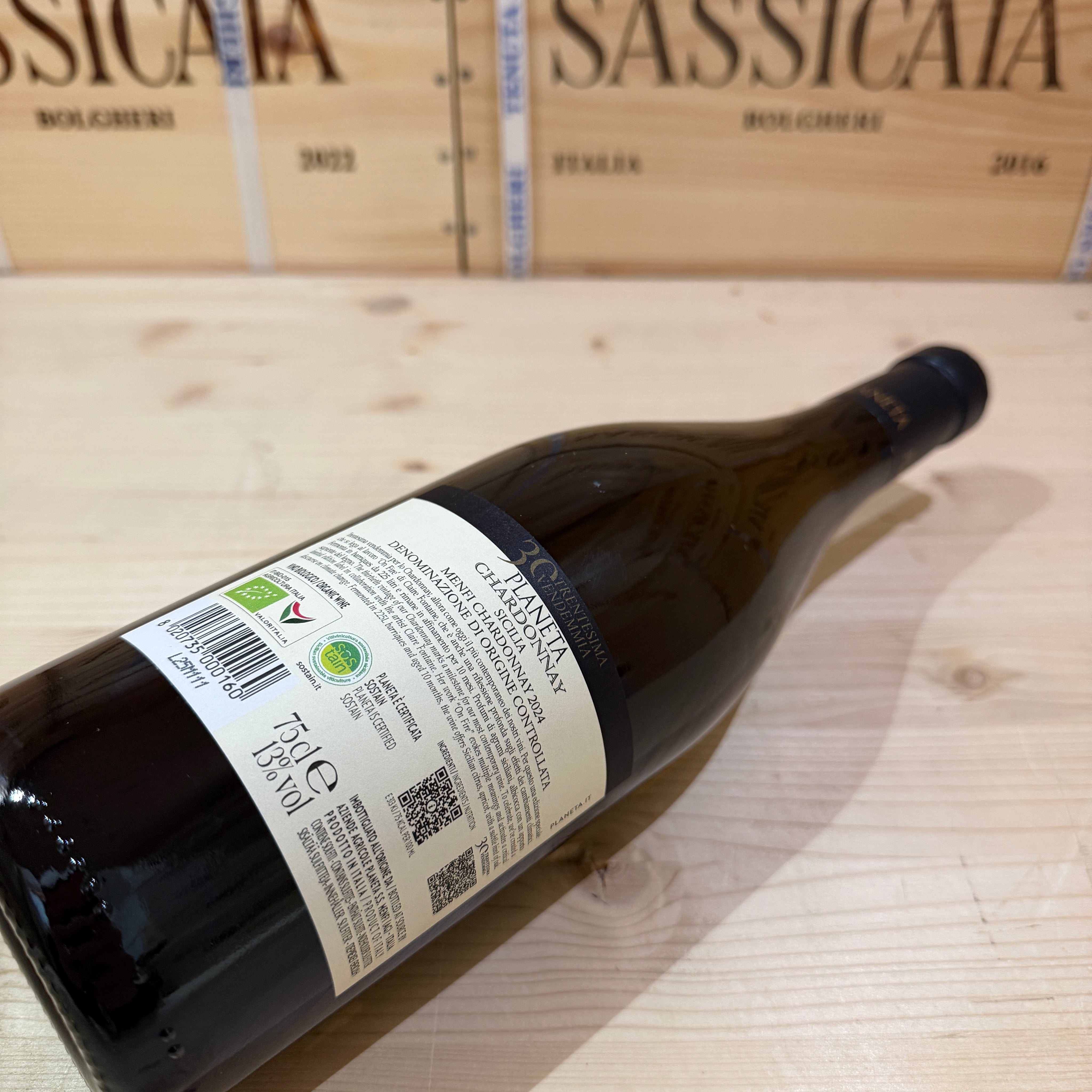 Chardonnay 2024 Planeta Menfi DOC - Etichetta Planeta on Fire Limited Edition