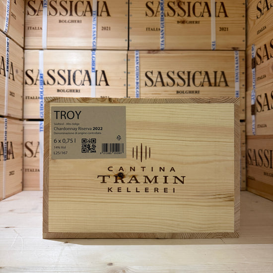 Chardonnay Riserva Troy 2022 Tramin - Cassa Legno 6 Bottiglie
