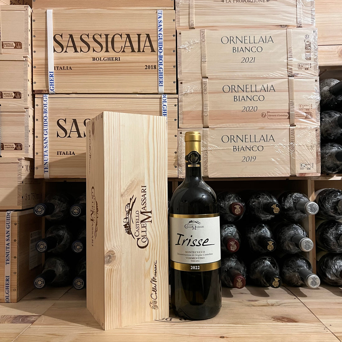 ColleMassari Irisse 2022 Magnum Montecucco Vermentino DOC - in Cassa Legno