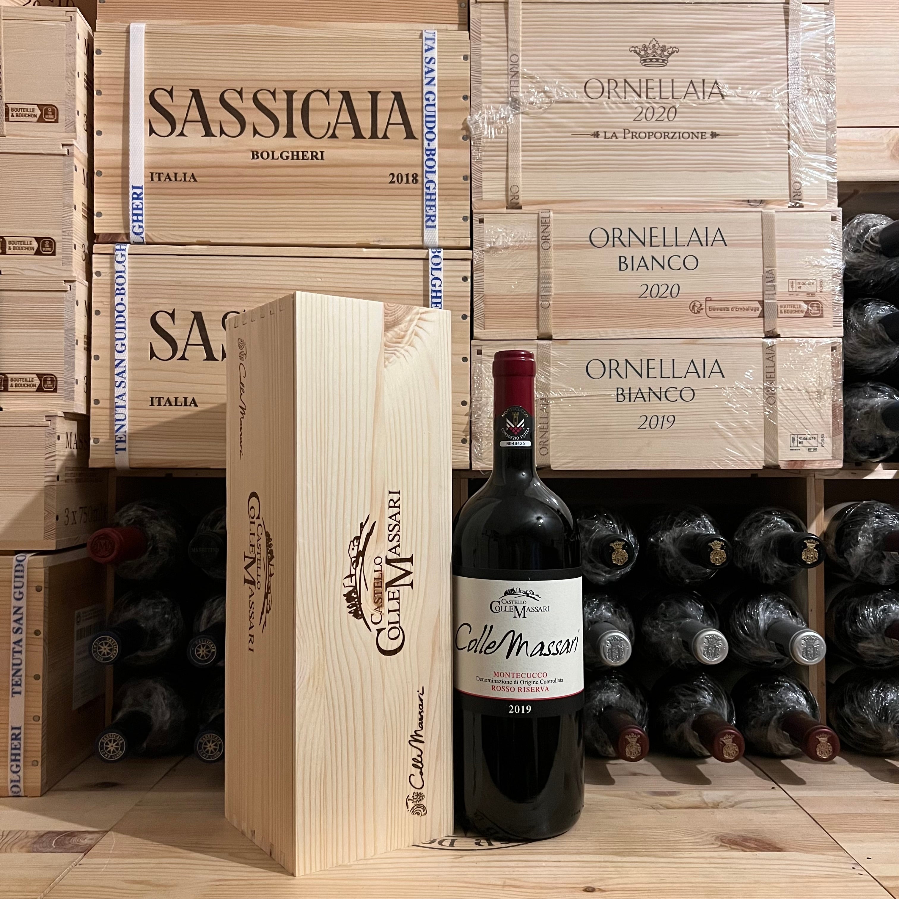 ColleMassari Montecucco Rosso Riserva 2019 Magnum in Cassa Legno