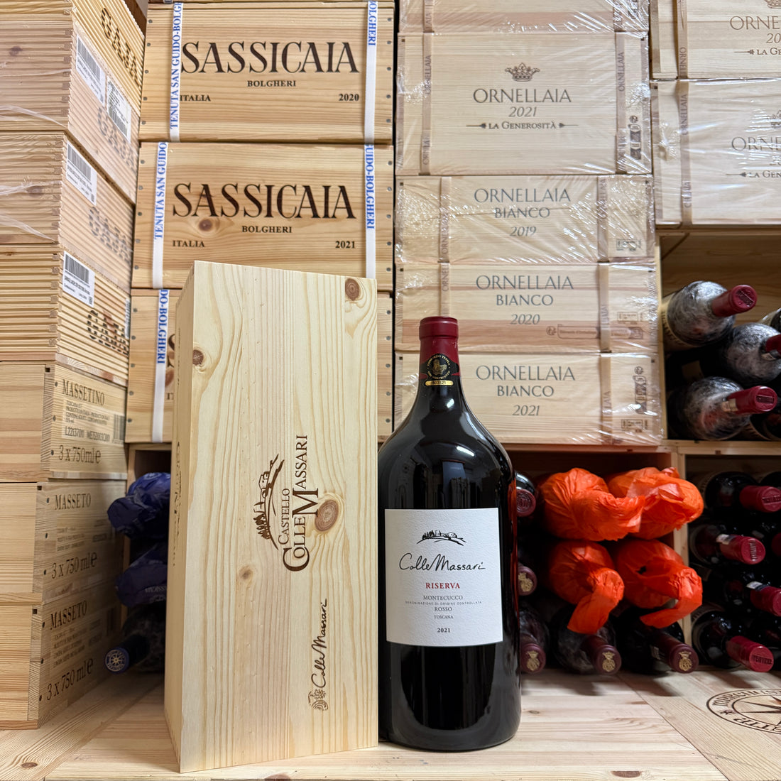 ColleMassari Montecucco Rosso Riserva 2021 Jeroboam - in Cassa Legno