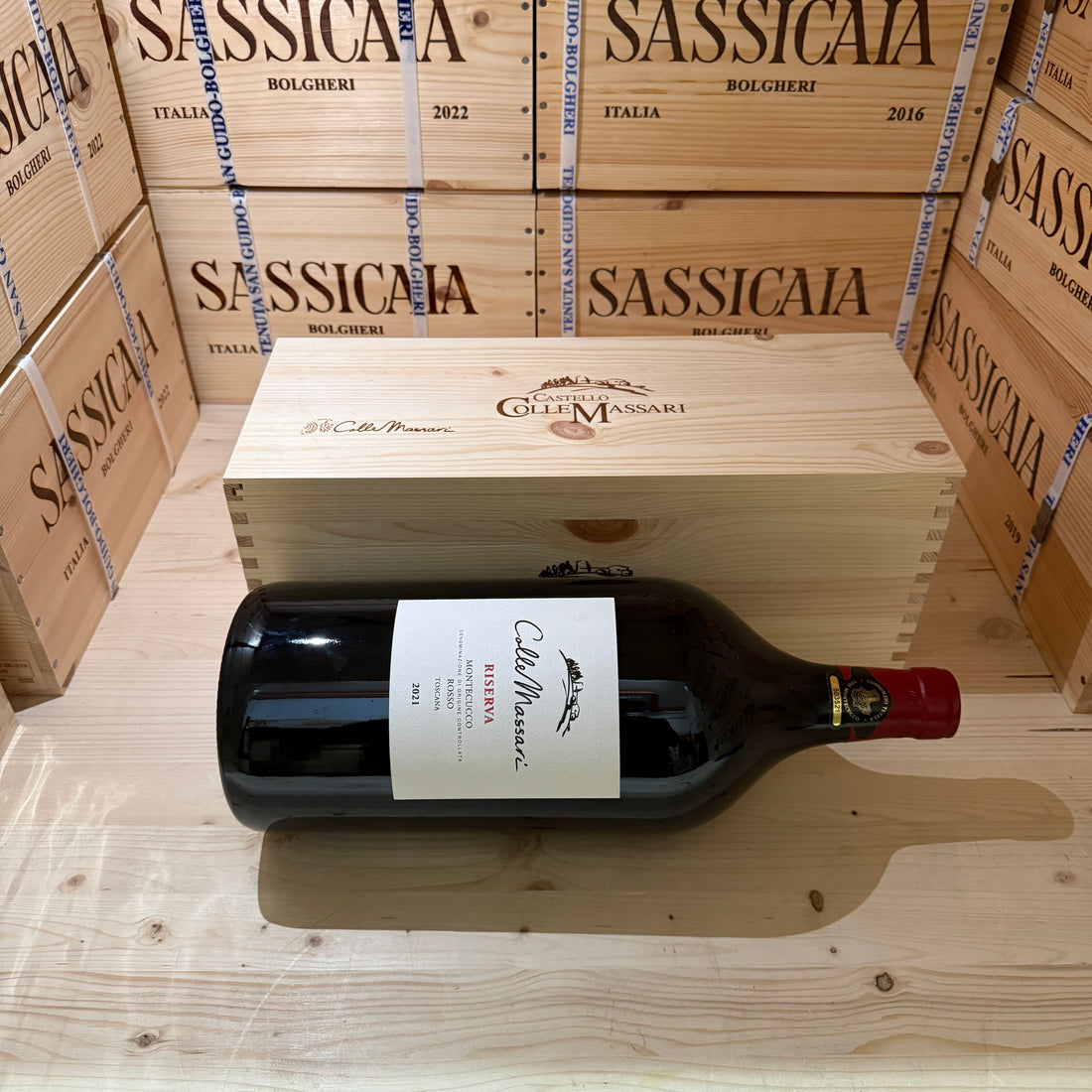 ColleMassari Montecucco Rosso Riserva 2021 Jeroboam - in Cassa Legno