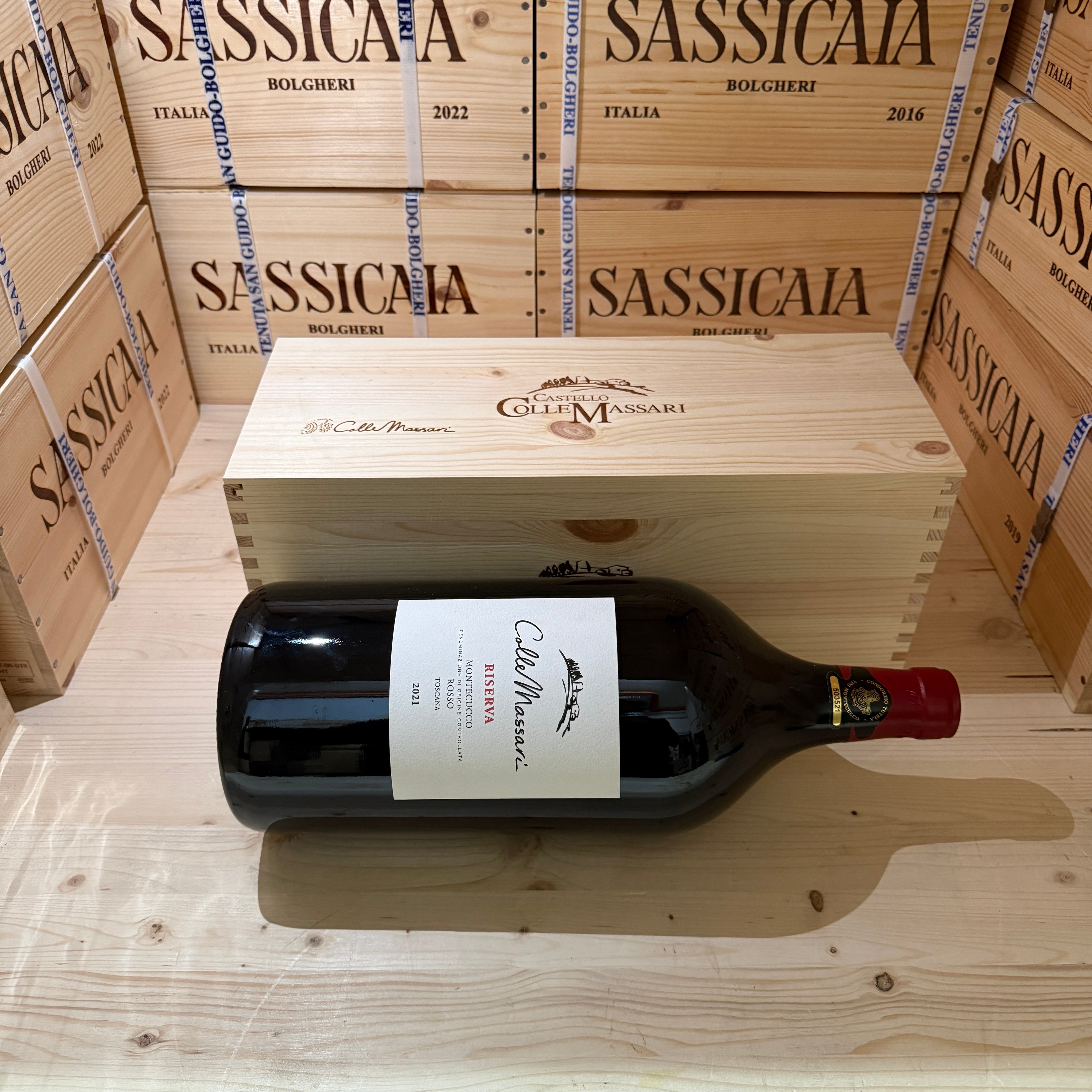 ColleMassari Montecucco Rosso Riserva 2021 Jeroboam - in Cassa Legno