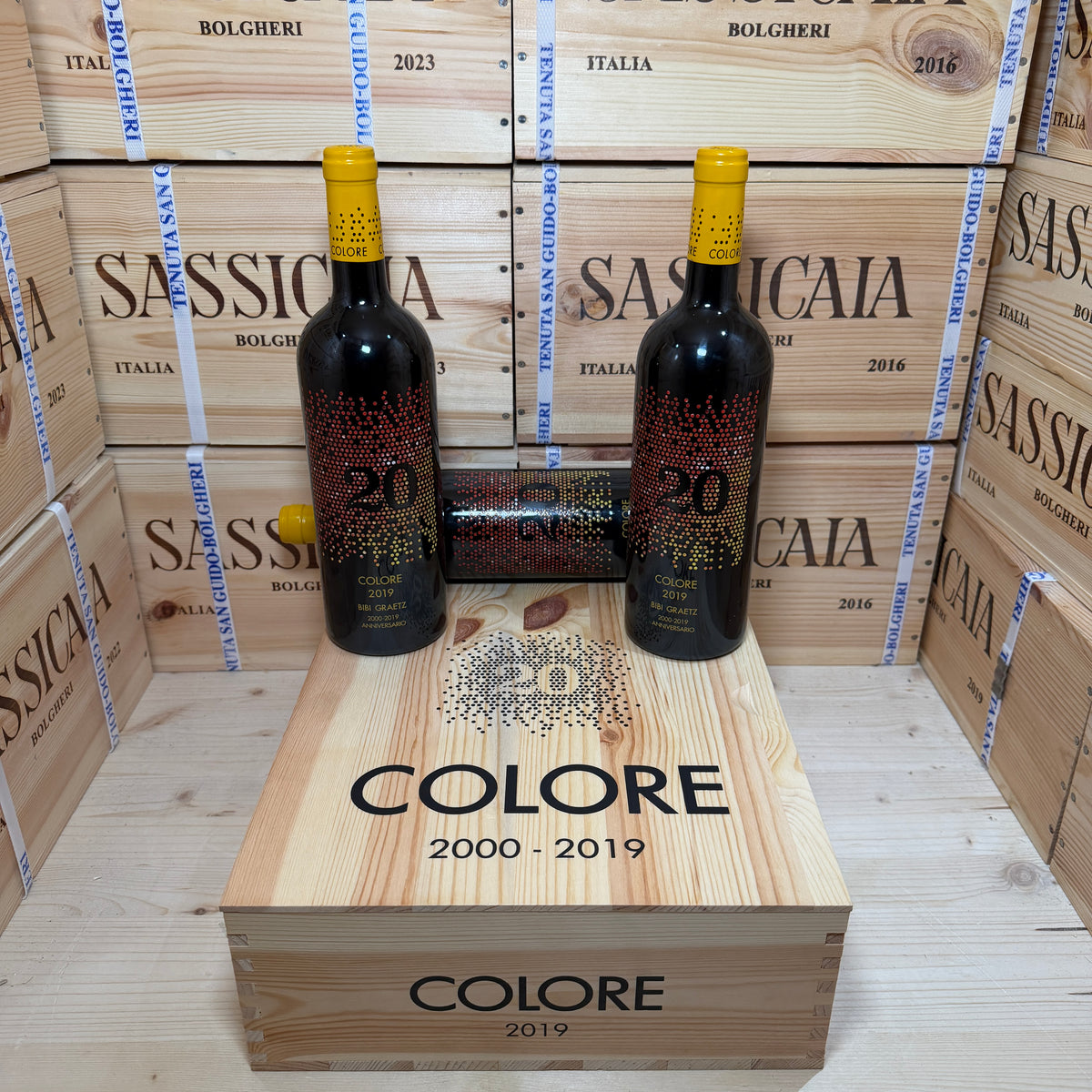 Colore 2019 Bibi Graetz - Cassa Legno 3 Bottiglie