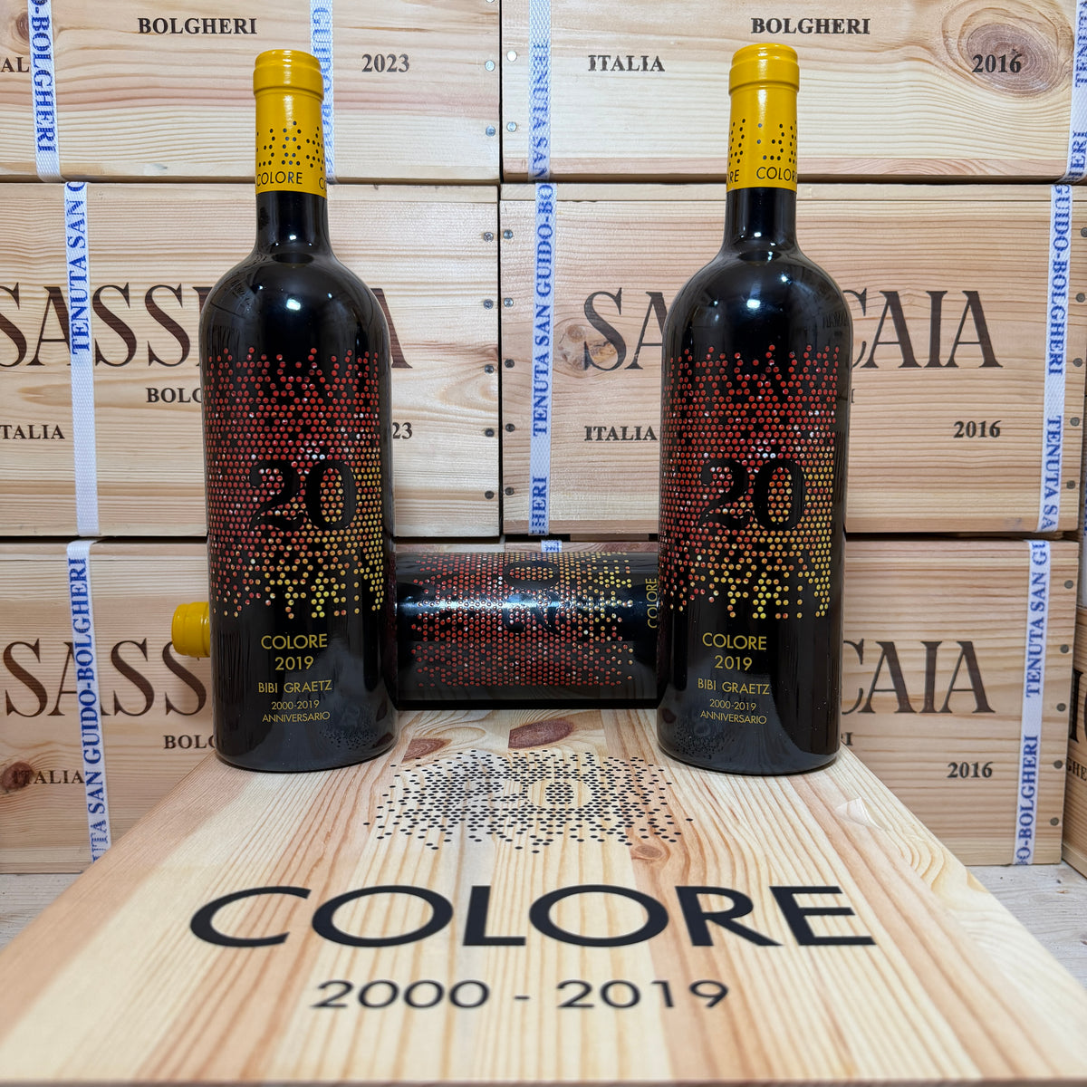 Colore 2019 Bibi Graetz - Cassa Legno 3 Bottiglie