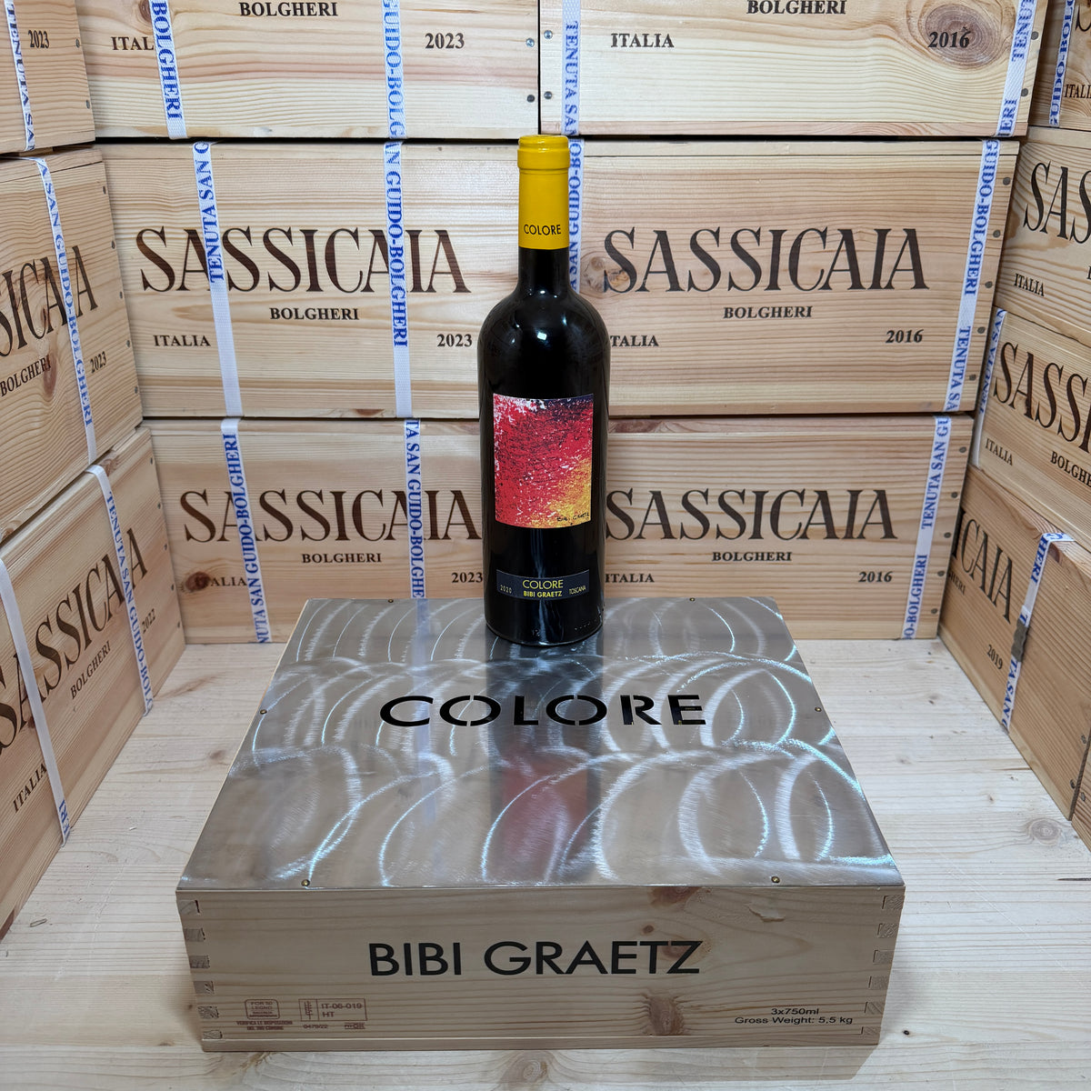 Colore 2020 Bibi Graetz - Cassa Legno 3 Bottiglie