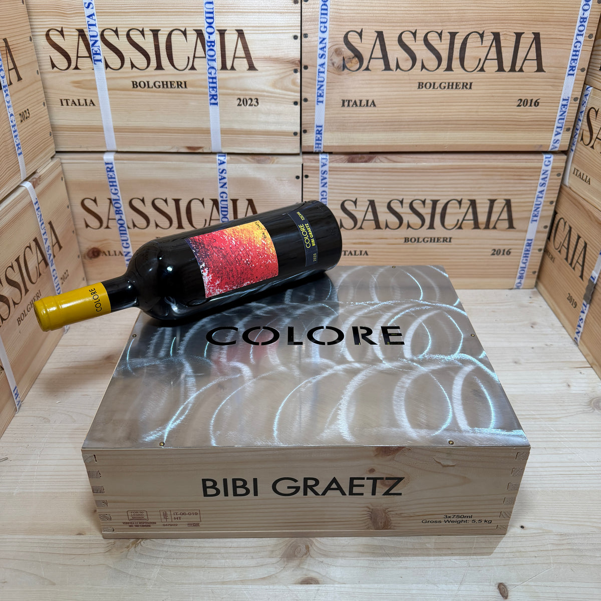 Colore 2020 Bibi Graetz - Cassa Legno 3 Bottiglie