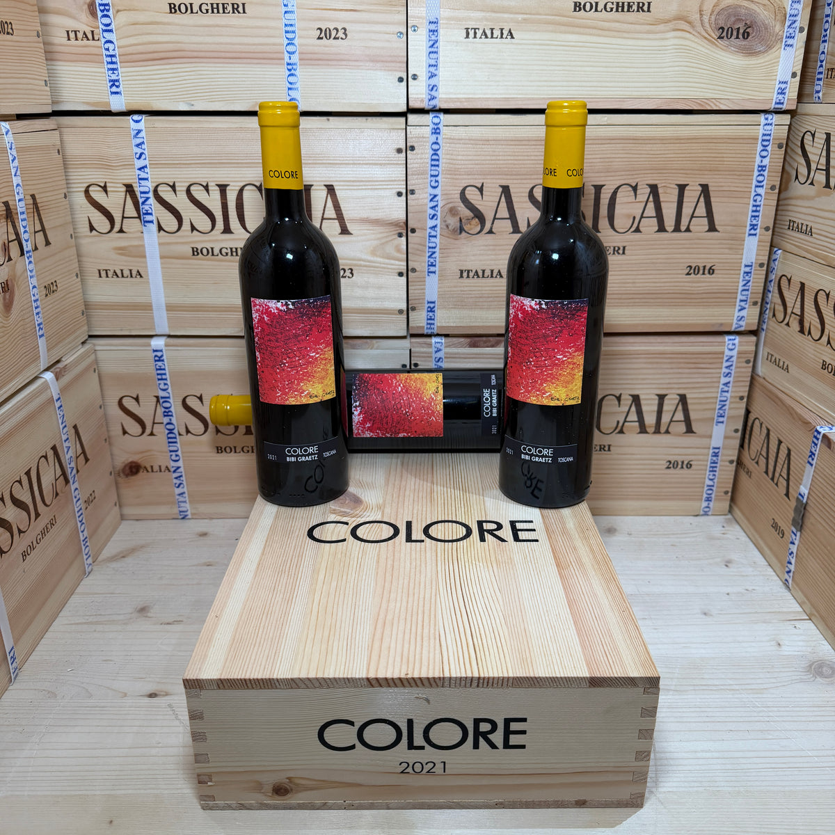 Colore 2021 Bibi Graetz - Cassa Legno 3 Bottiglie
