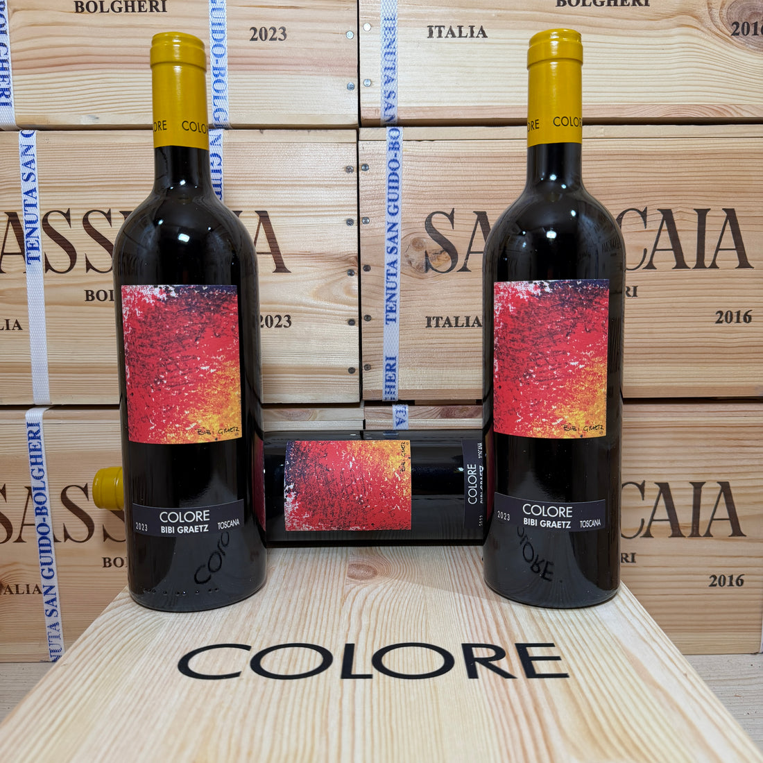 Colore Rosso 2023 Bibi Graetz - Cassa Legno 3 Bottiglie