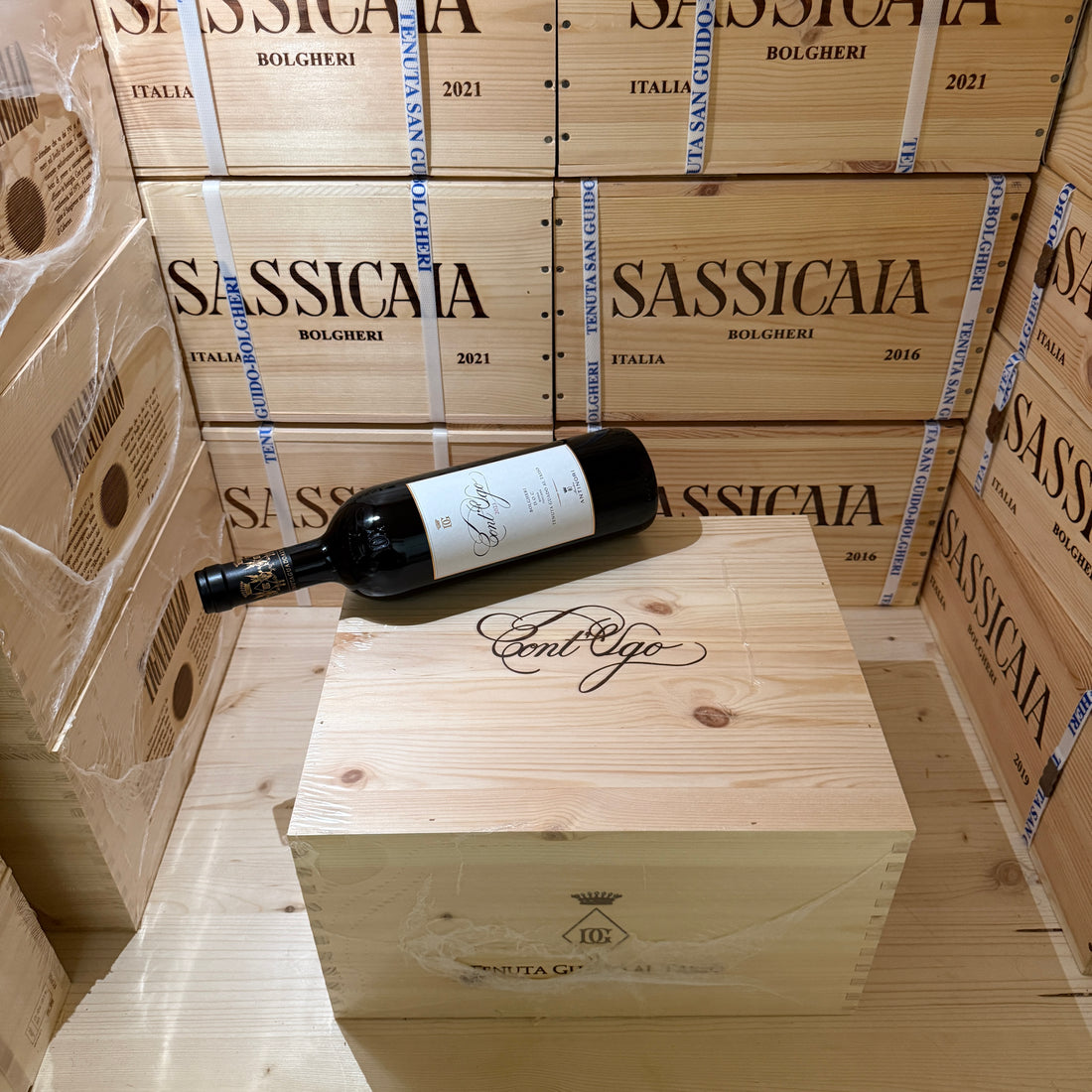 Cont'Ugo 2023 Bolgheri DOC Rosso Marchesi Antinori - Cassa Legno 6 Bottiglie