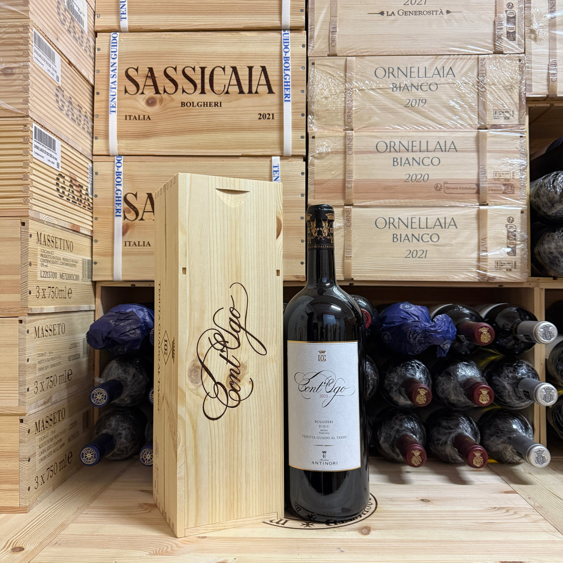 Cont'Ugo 2023 Magnum Bolgheri DOC Rosso Marchesi Antinori - in Cassa Legno